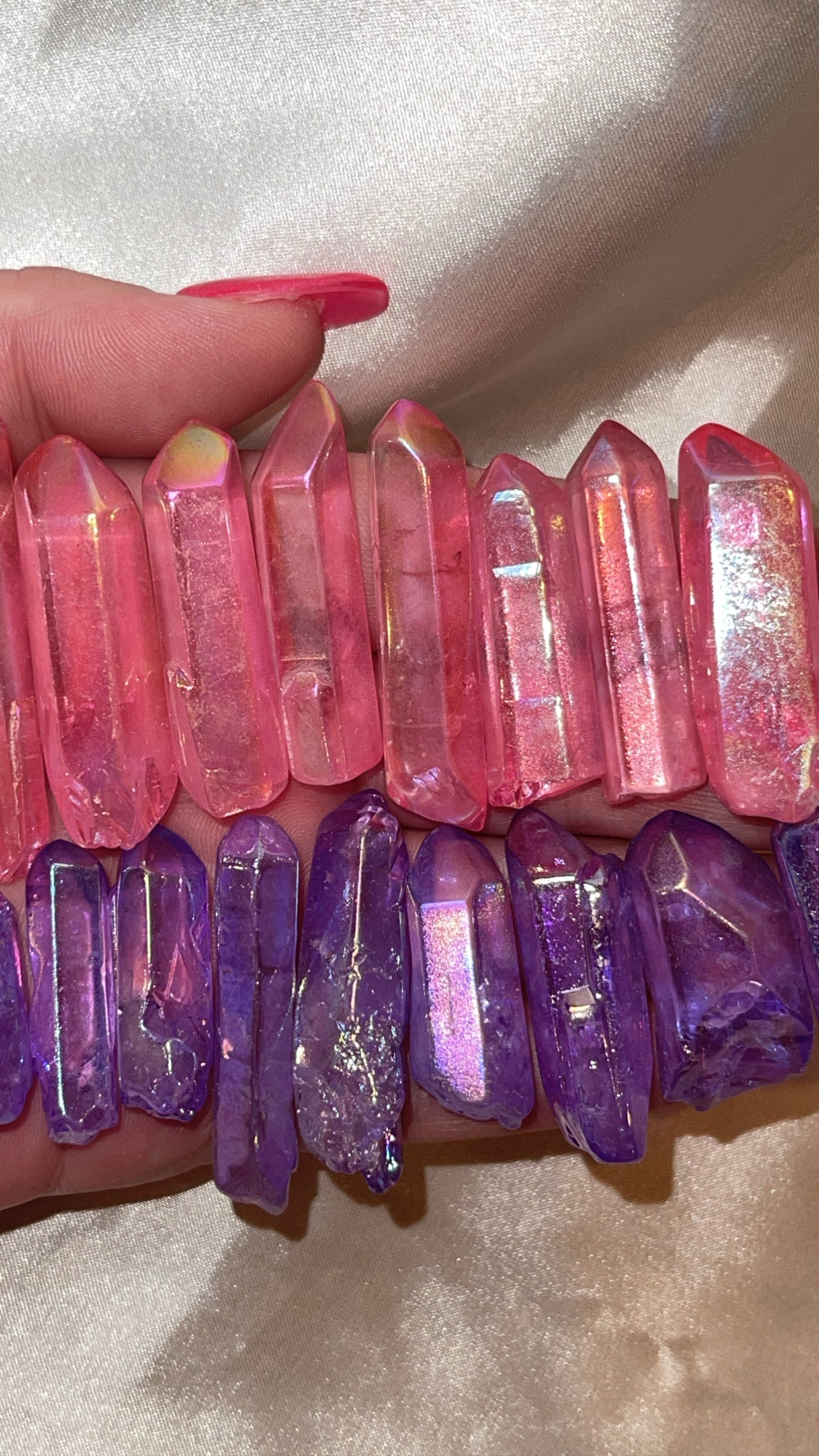 Aura Quartz Point (Purple/Pink)