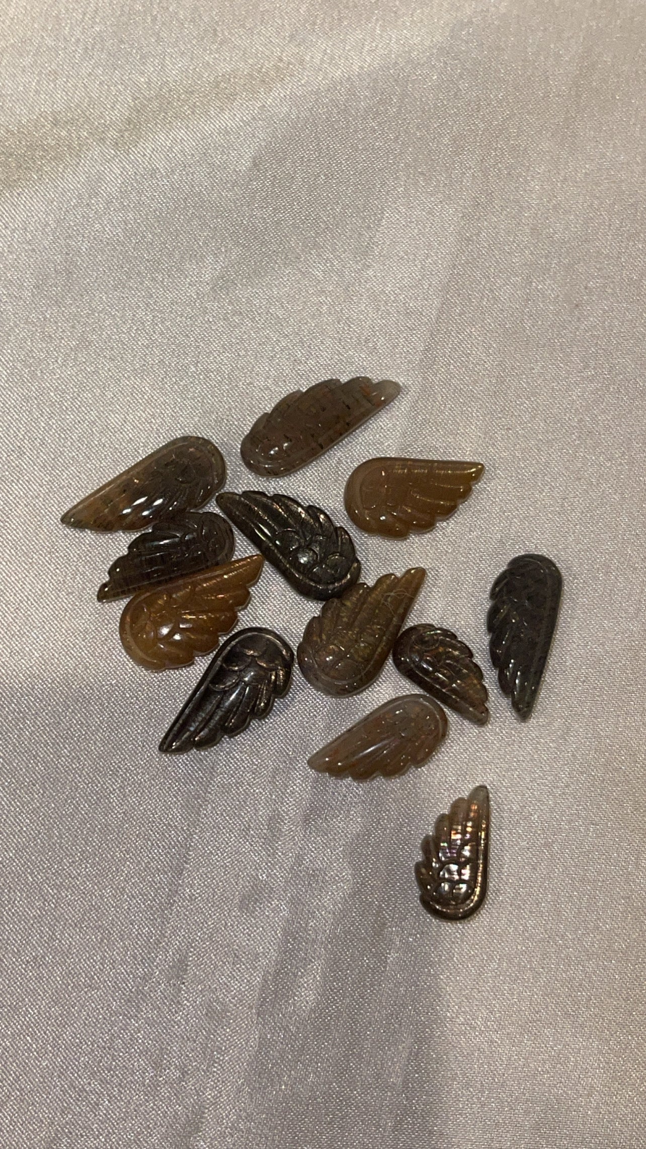 Black Sunstone Mini Angel Wing