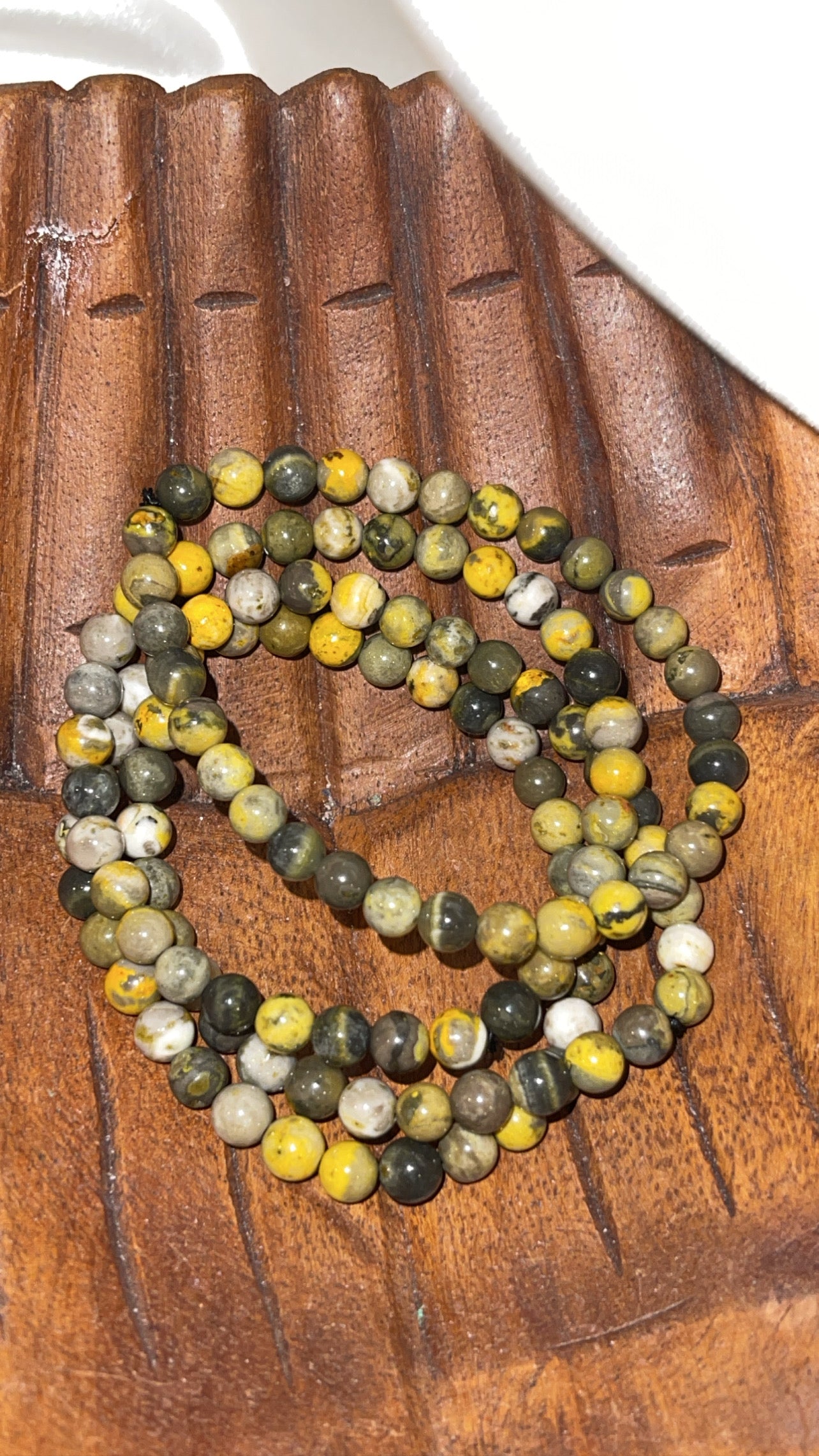 Bumblebee Jasper AAA Bracelet 6mm