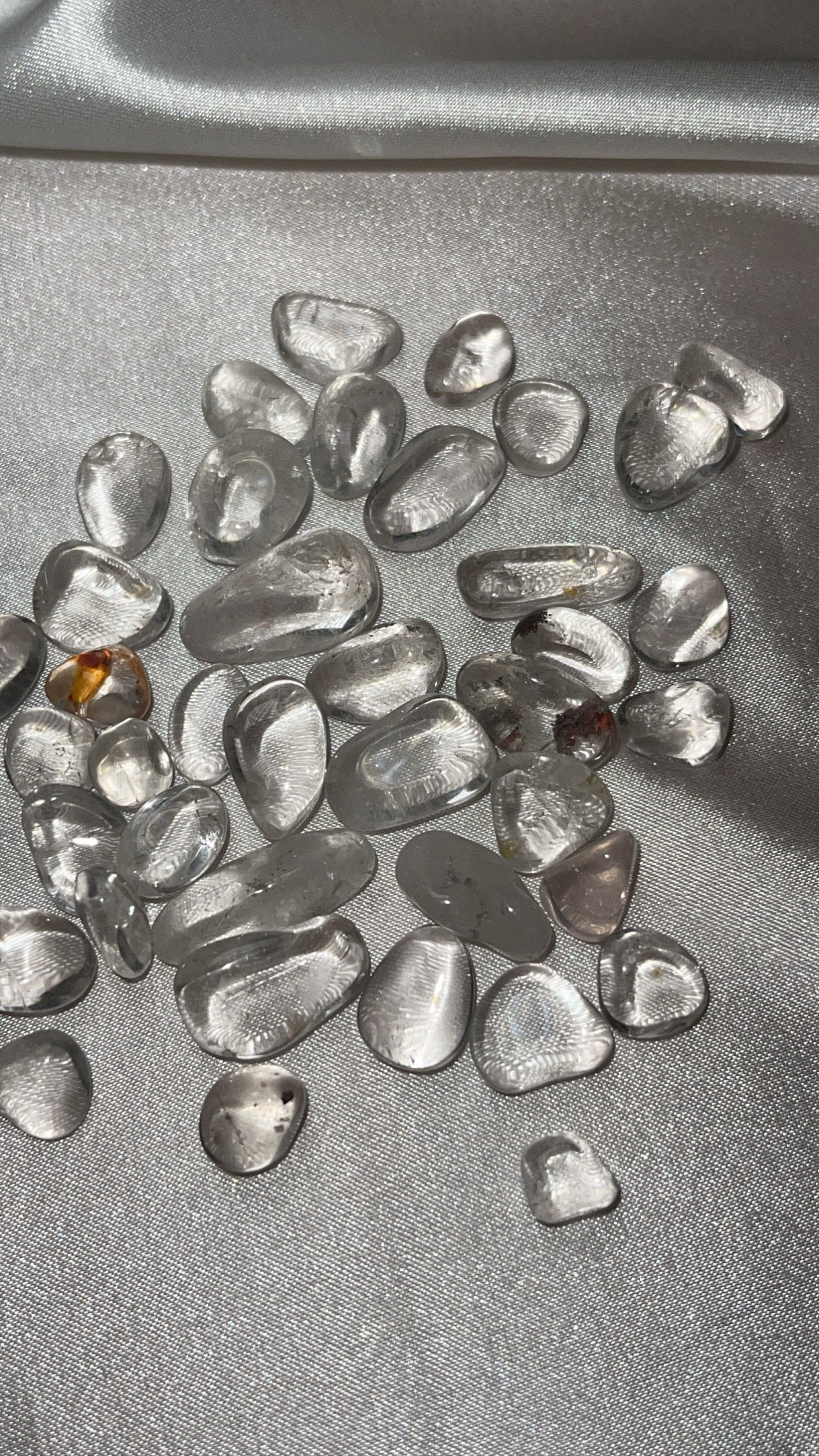 Amethyst/Clear Quartz Small Tumble Bundle