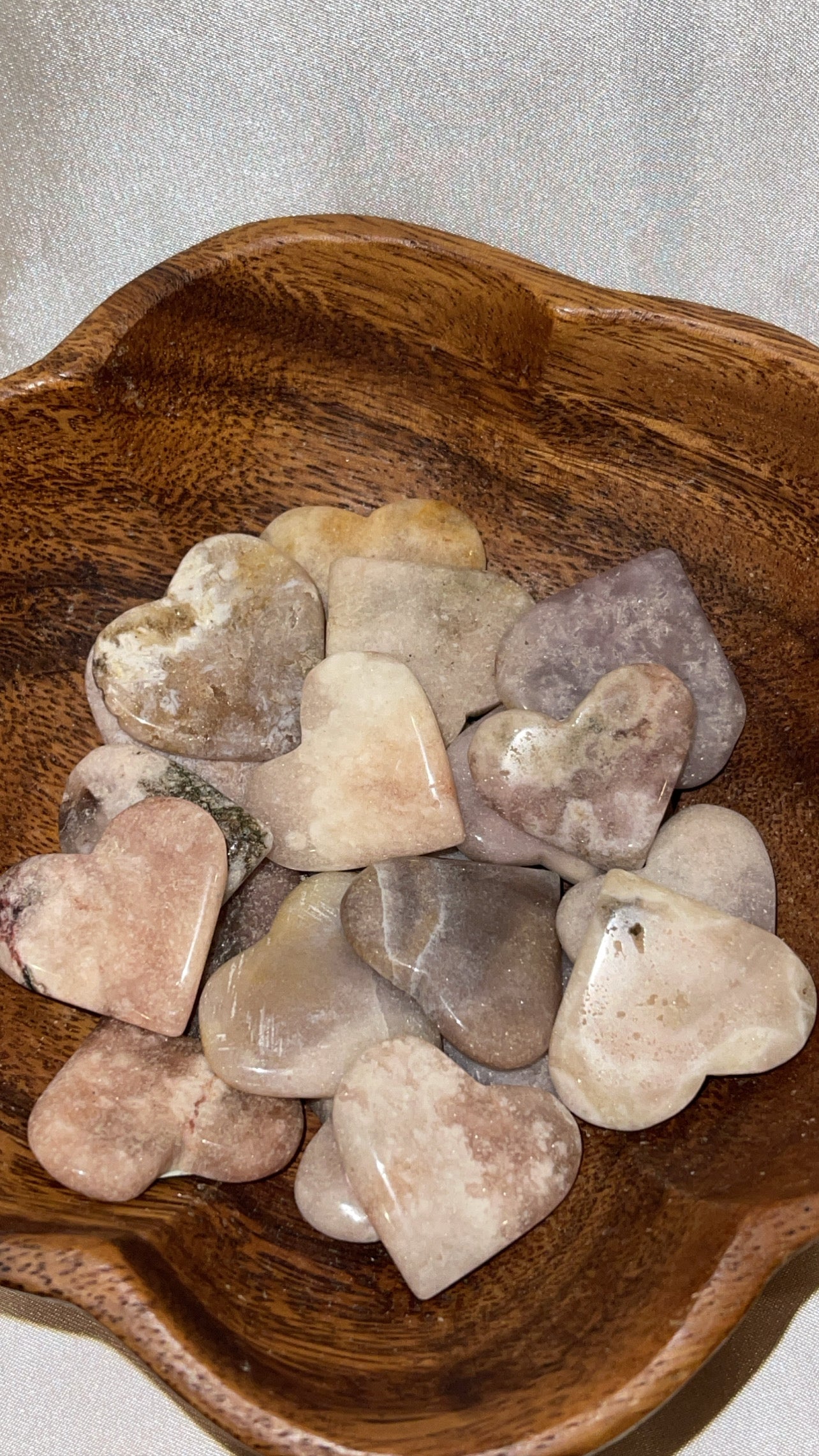 Pink Amethyst Small Heart (Choose Your Own)