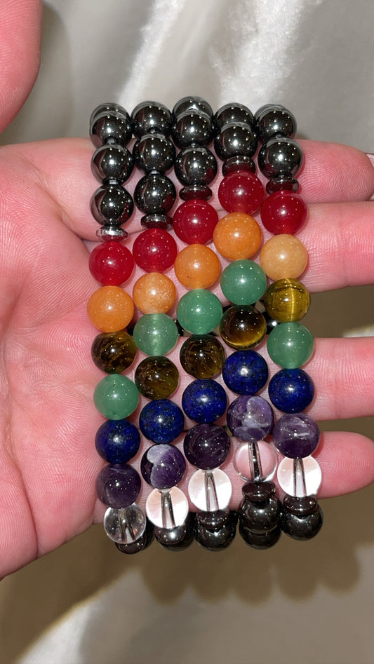 Hematite Chakra Bracelet 8mm