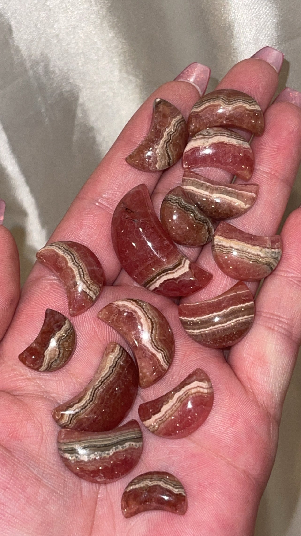 Rhodochrosite Small Moon (Choose Your Own)