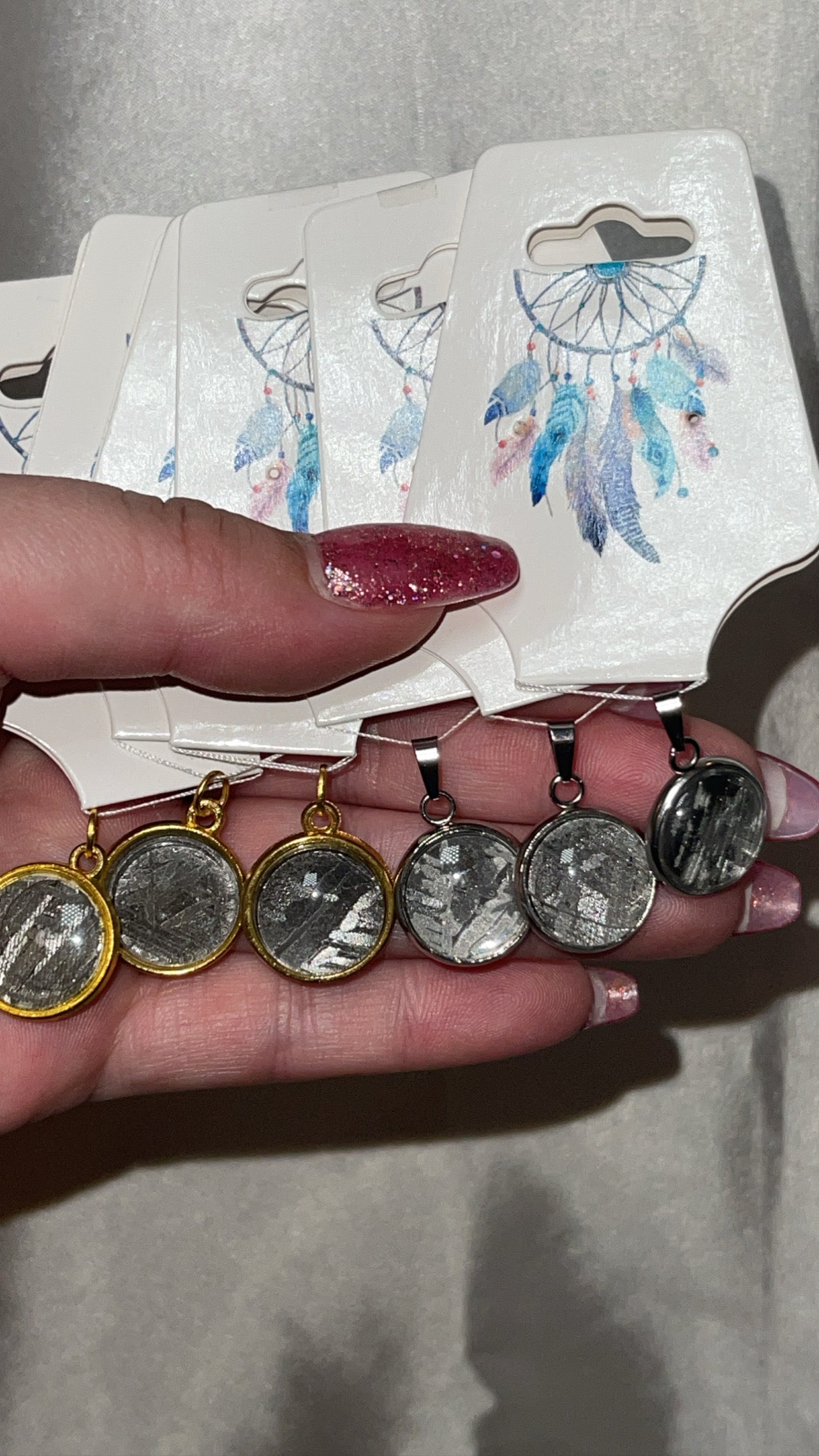 Meteorite Rare Pendant (Silver/Gold)