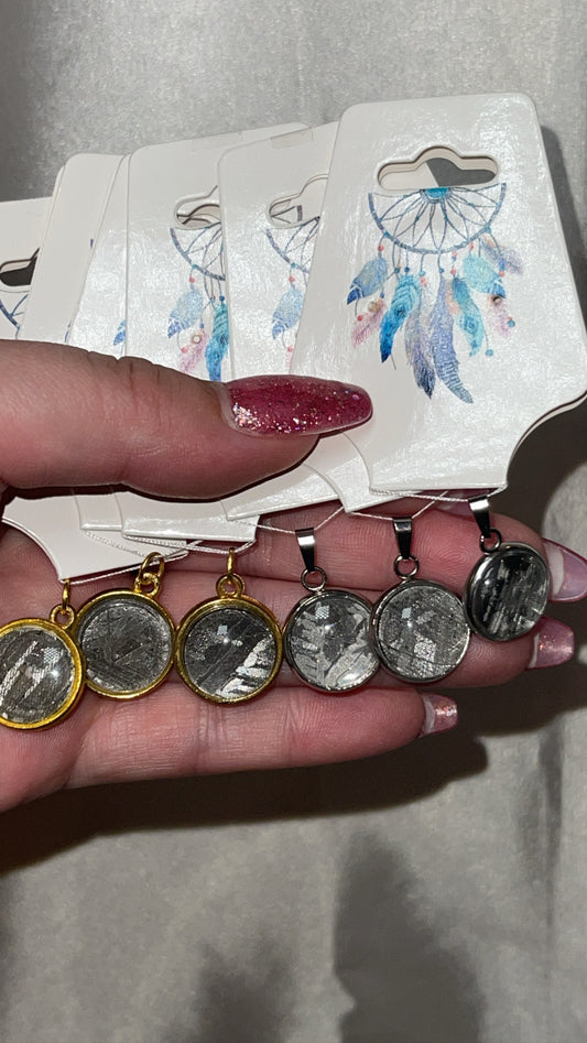 Meteorite Rare Pendant (Silver/Gold)