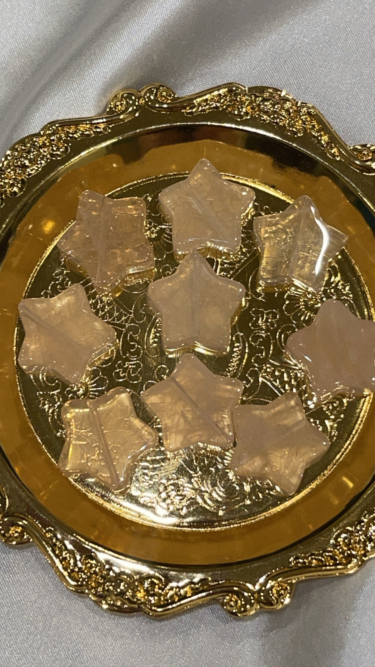 Rose Quartz Drilled Star