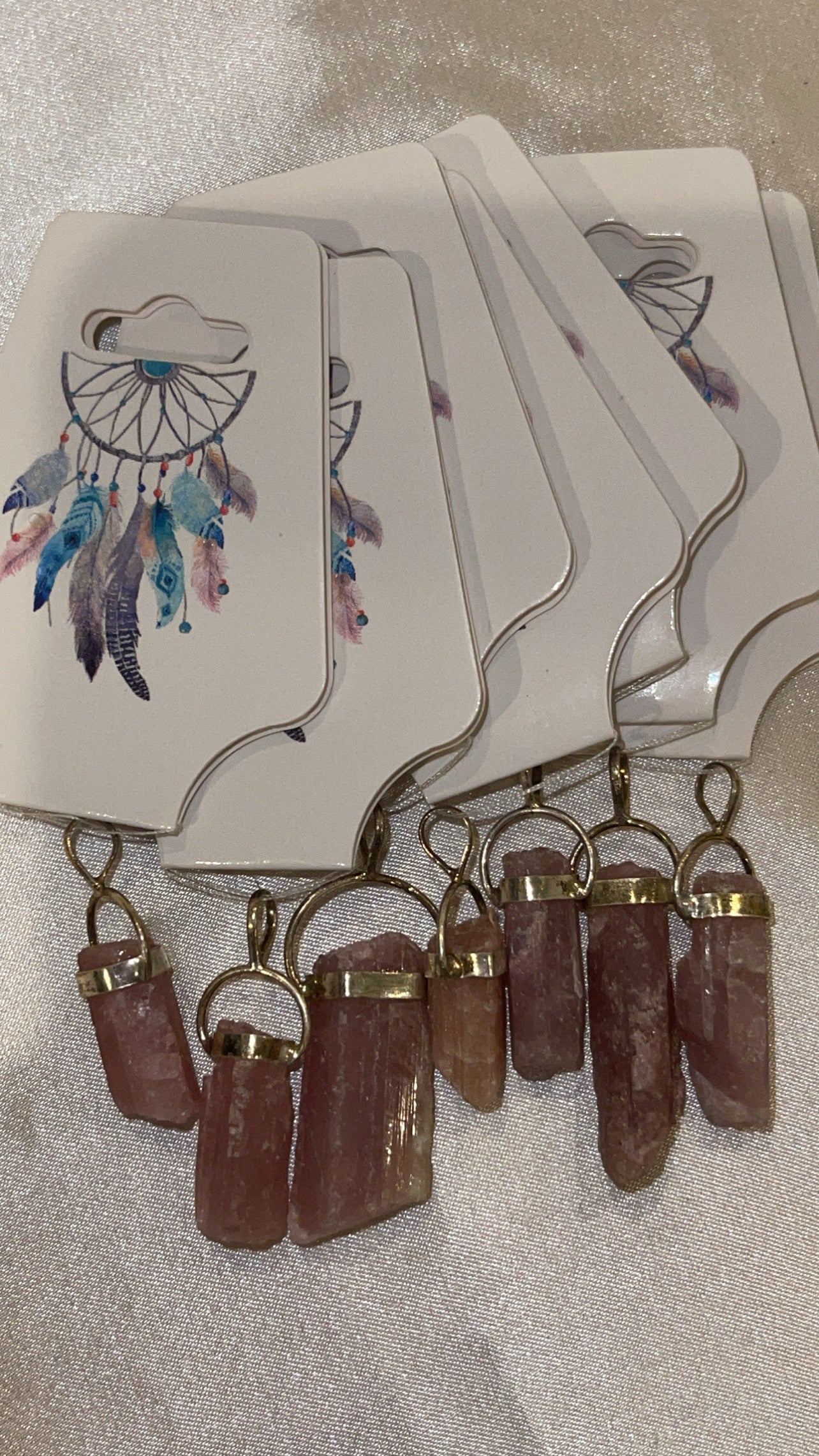 Raw Pink Tourmaline 925 Pendant (Choose Your Own!)