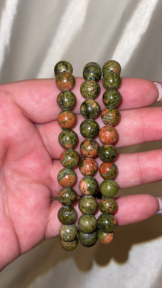 Unakite Bracelet 8mm (Last one!)