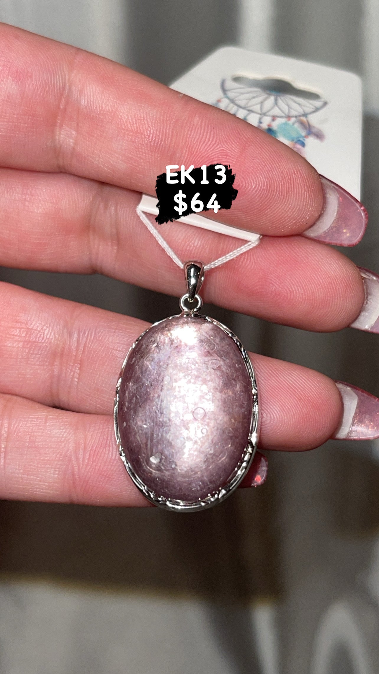 Gem Lepidolite Pendant (Choose Your Own!)