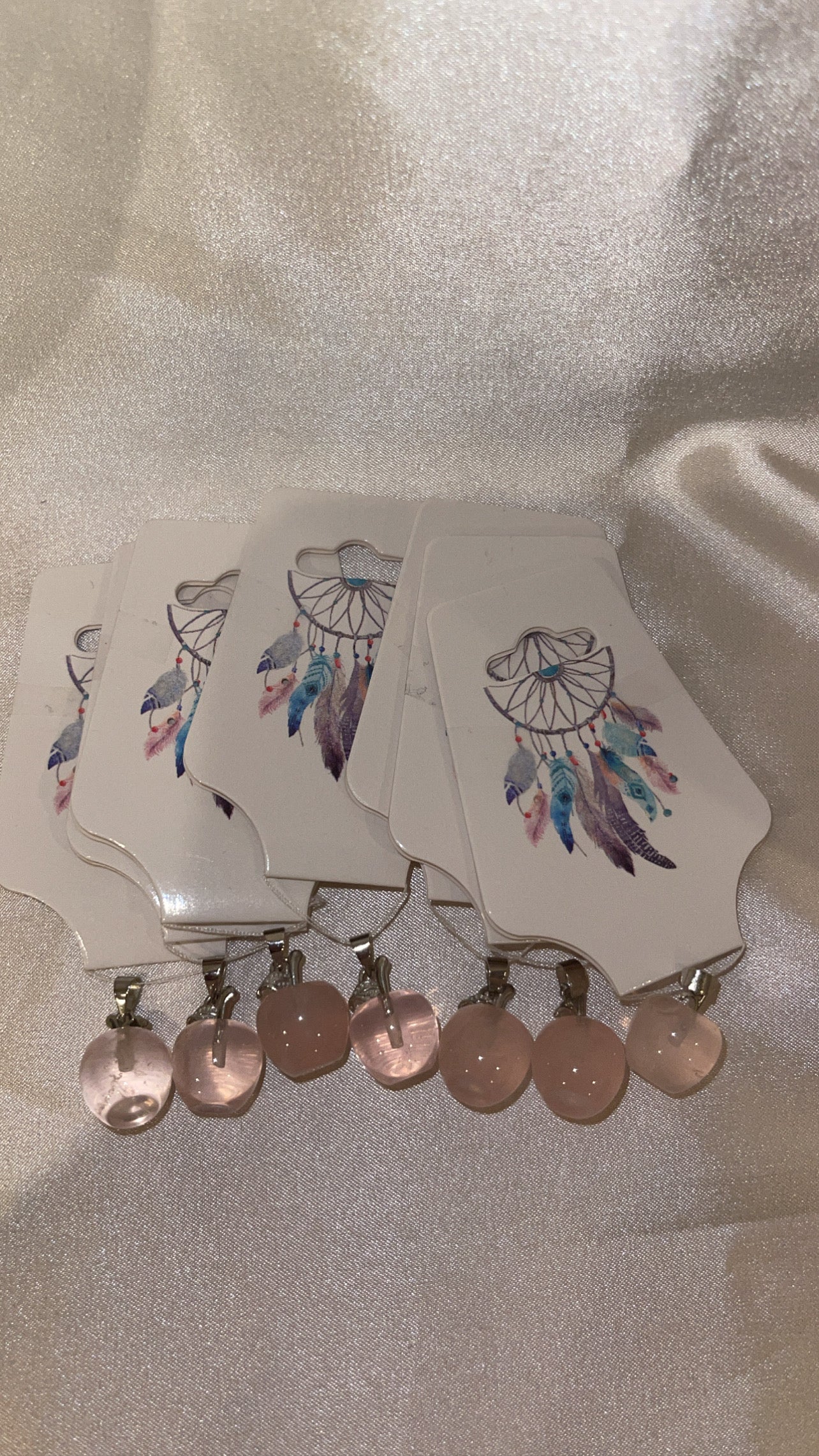 Rose Quartz Apple Pendant