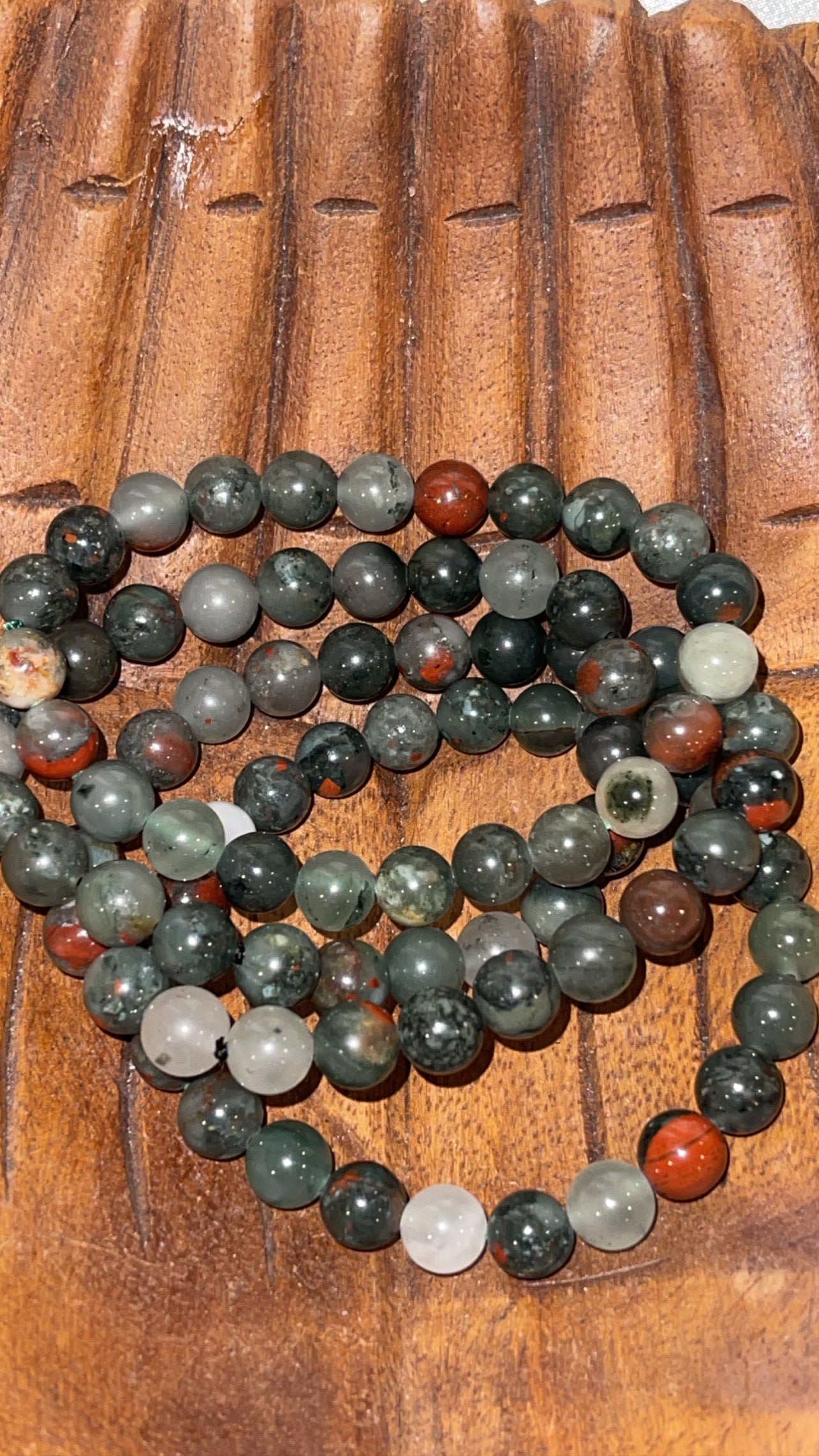 African Bloodstone Bracelet 8mm