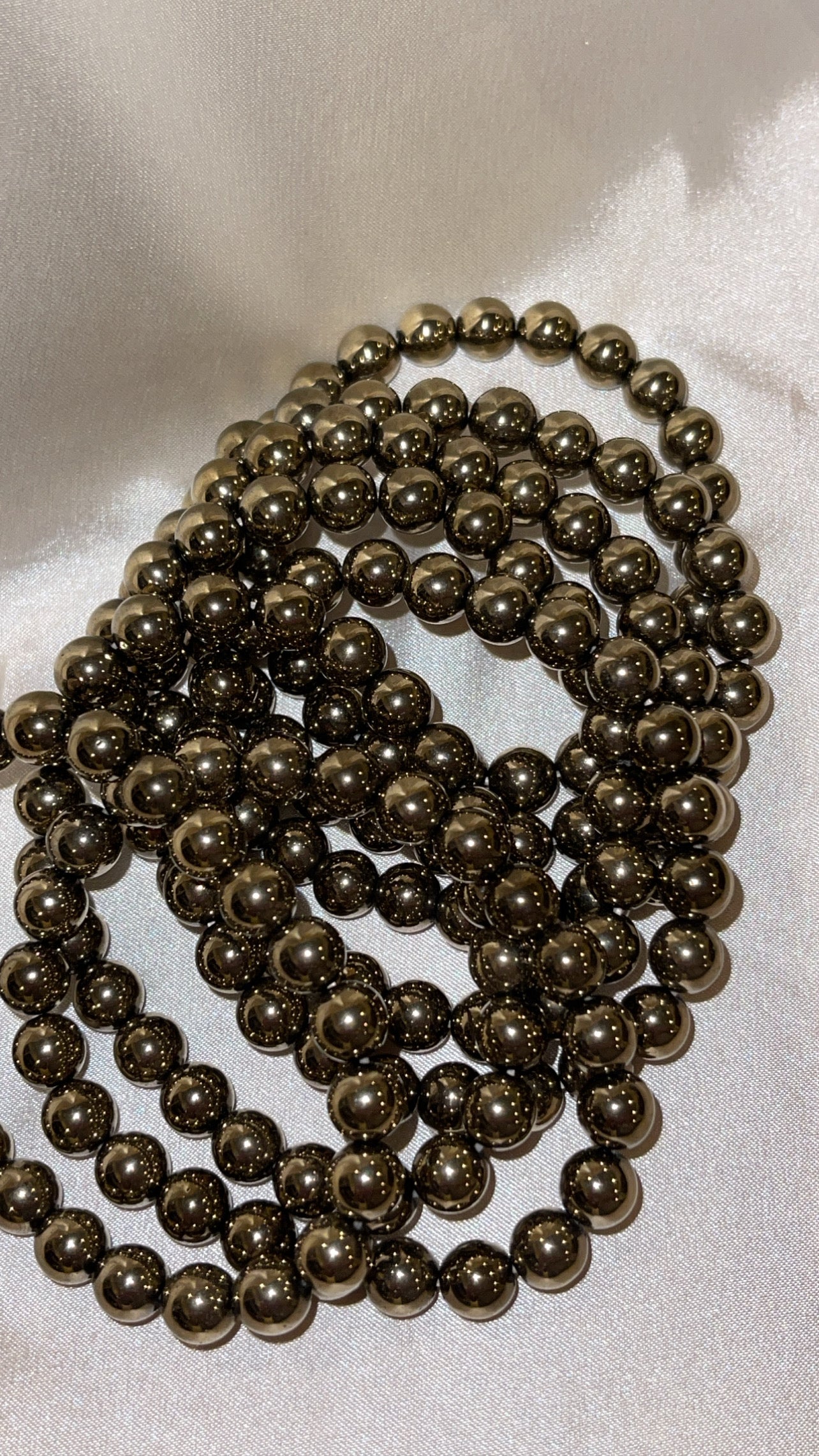 Golden Pyrite (Chalcopyrite) Bracelet 8mm