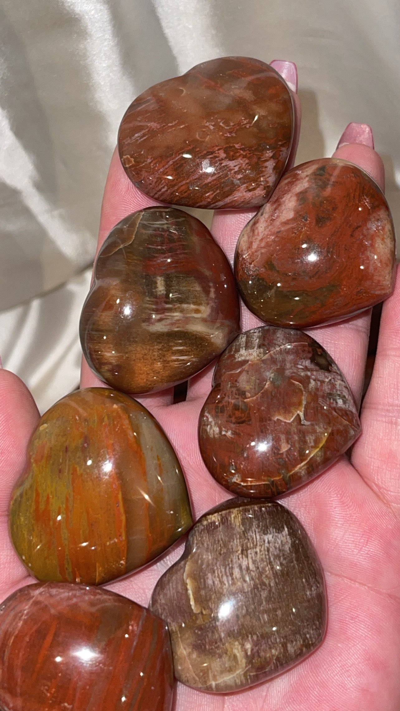 Petrified Wood Puffy Heart
