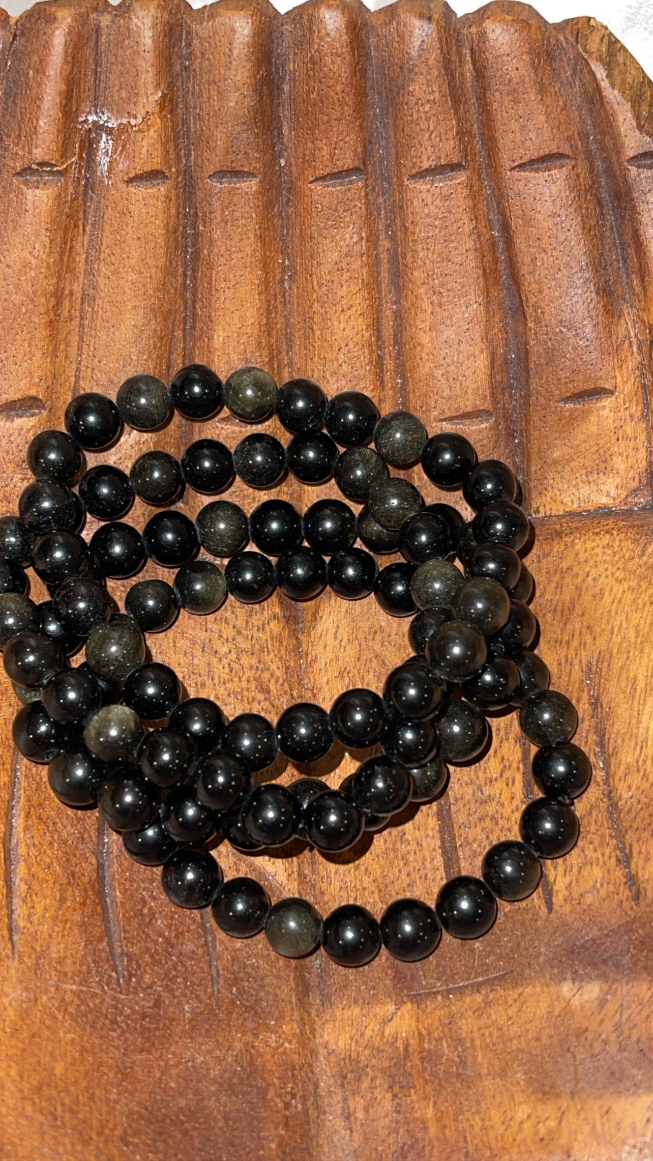 Gold Sheen Obsidian Bracelet 8mm