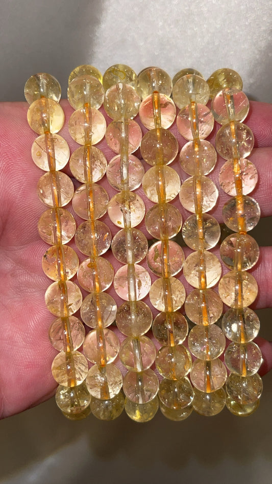 Citrine Bracelet 9mm