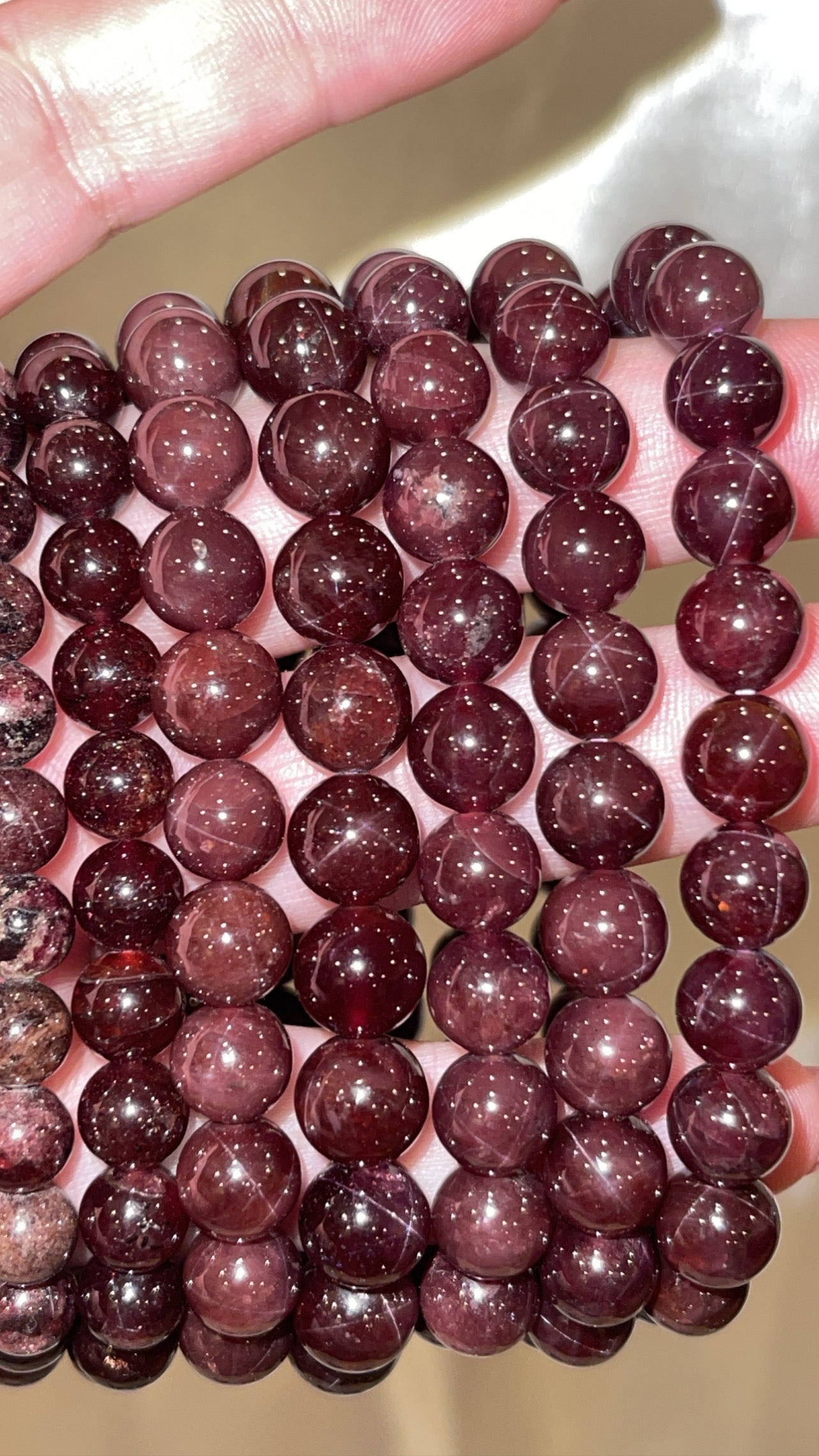 Star Garnet Bracelet 8mm