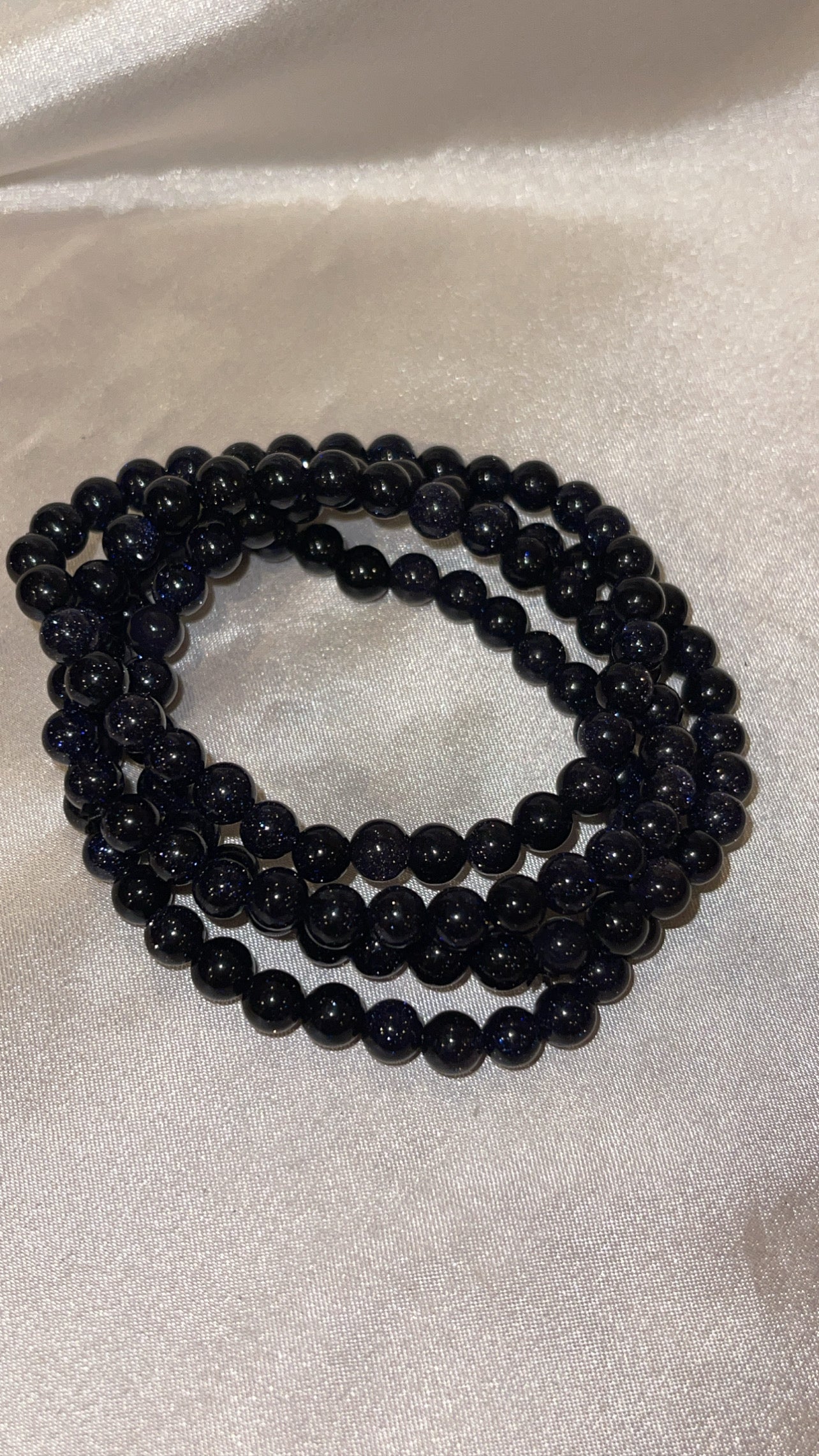 Blue Goldstone Bracelet 6mm/8mm