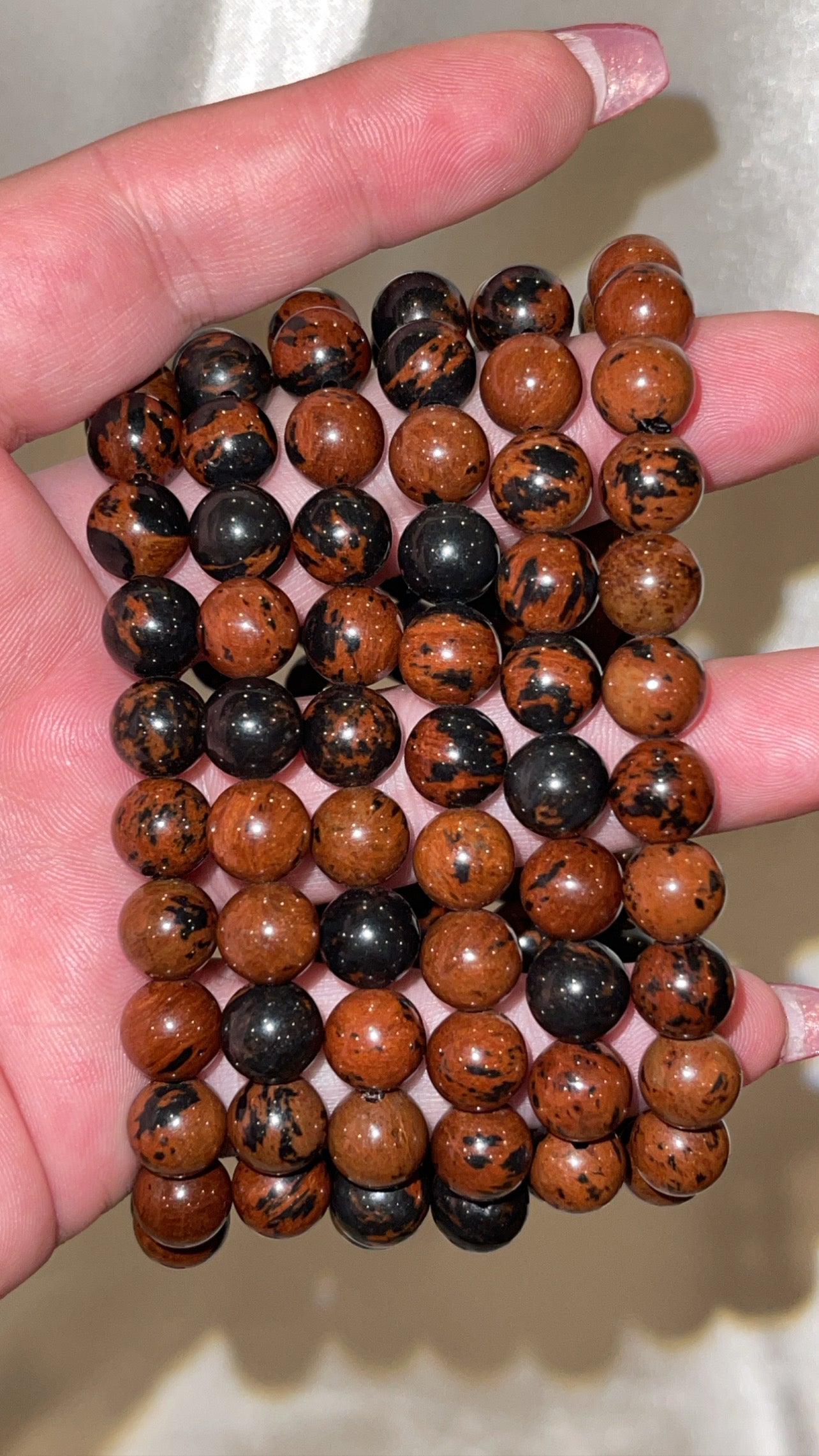 Mahogany Obsidian Bracelet 8mm