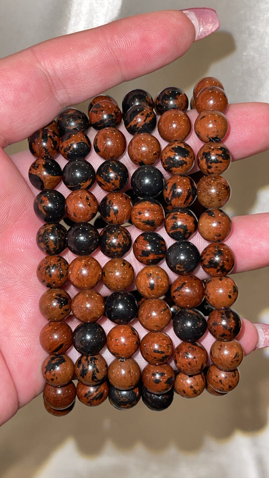 Mahogany Obsidian Bracelet 8mm