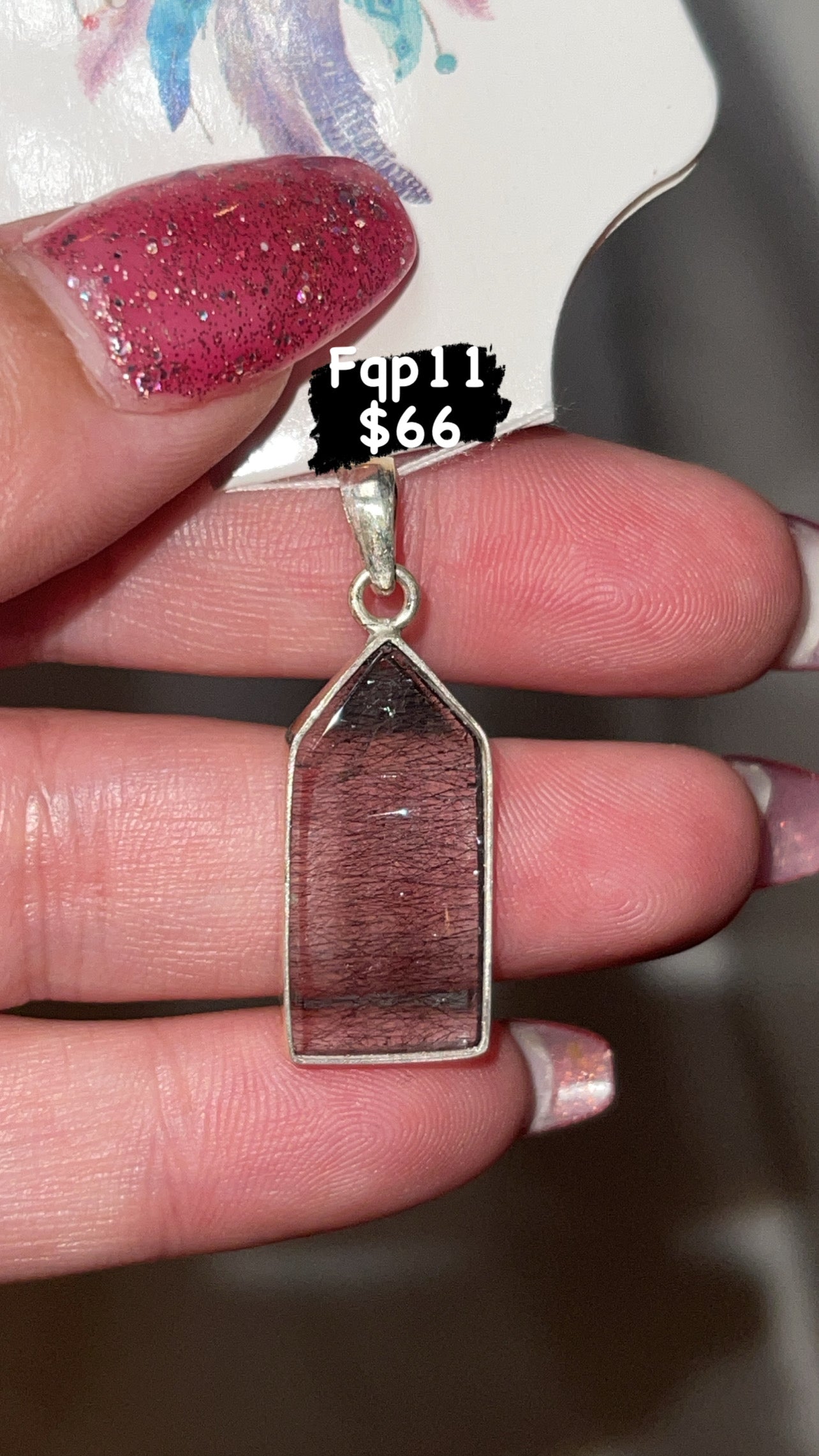 Firework Quartz Rare Pendant (Choose Your Own!)