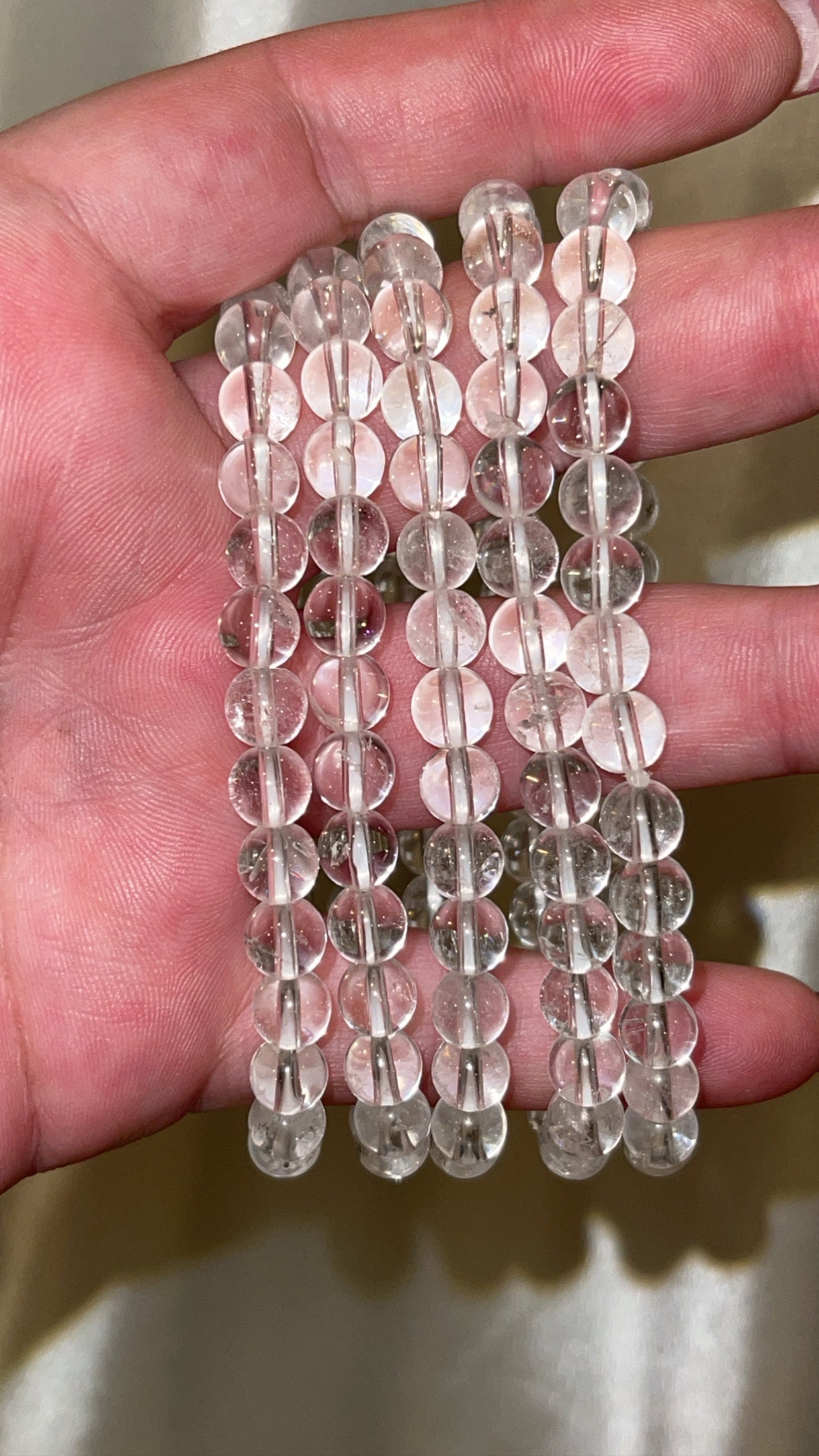 Clear Quartz AAA Bracelet 6mm/8mm