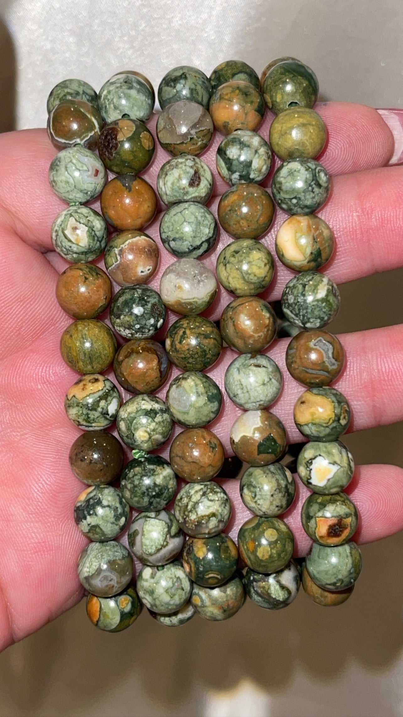 Rhyolite Bracelet 8mm