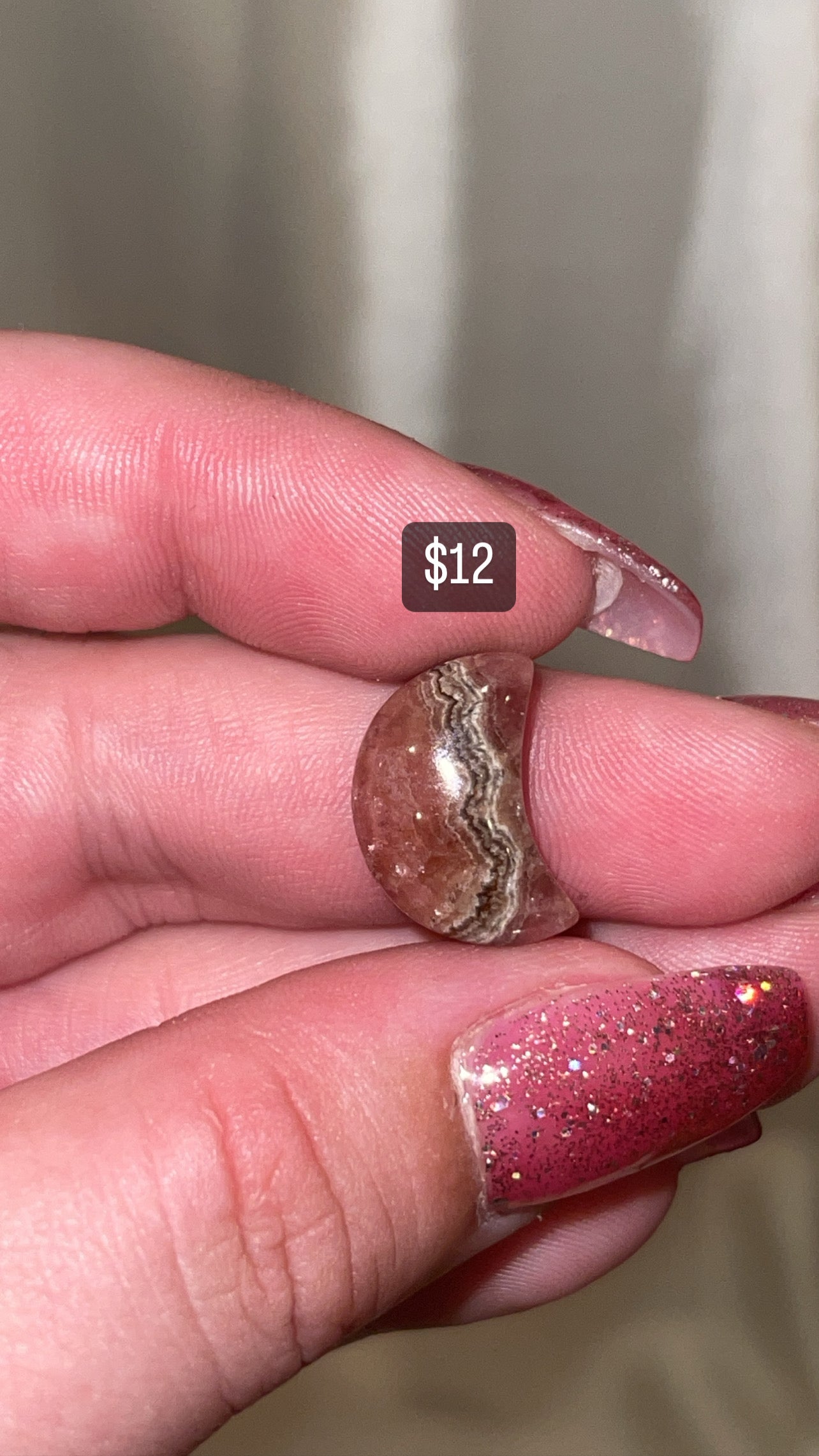 Rhodochrosite Small Moon (Choose Your Own)