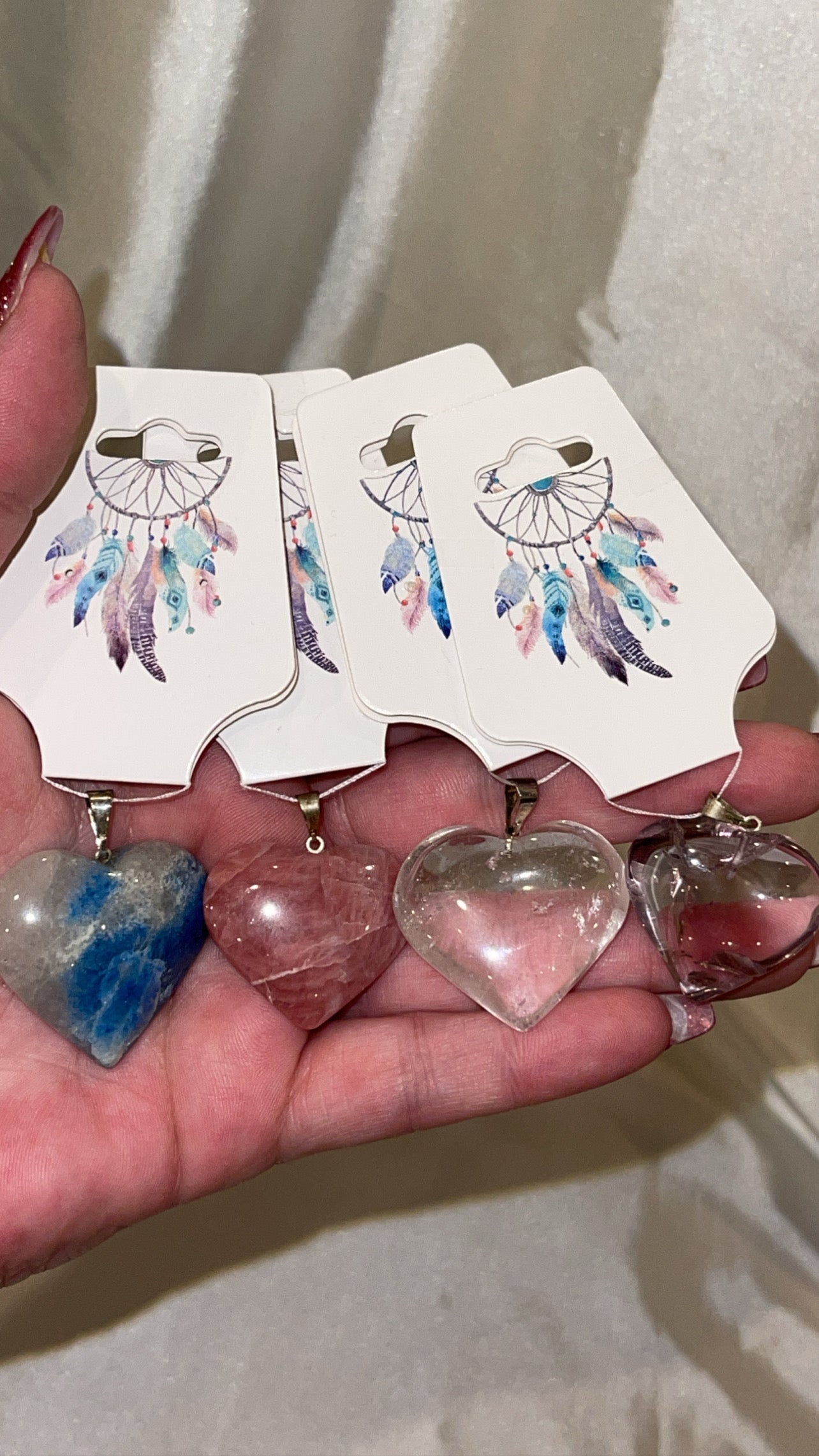 Crystal Puffy Heart Brazil Pendant