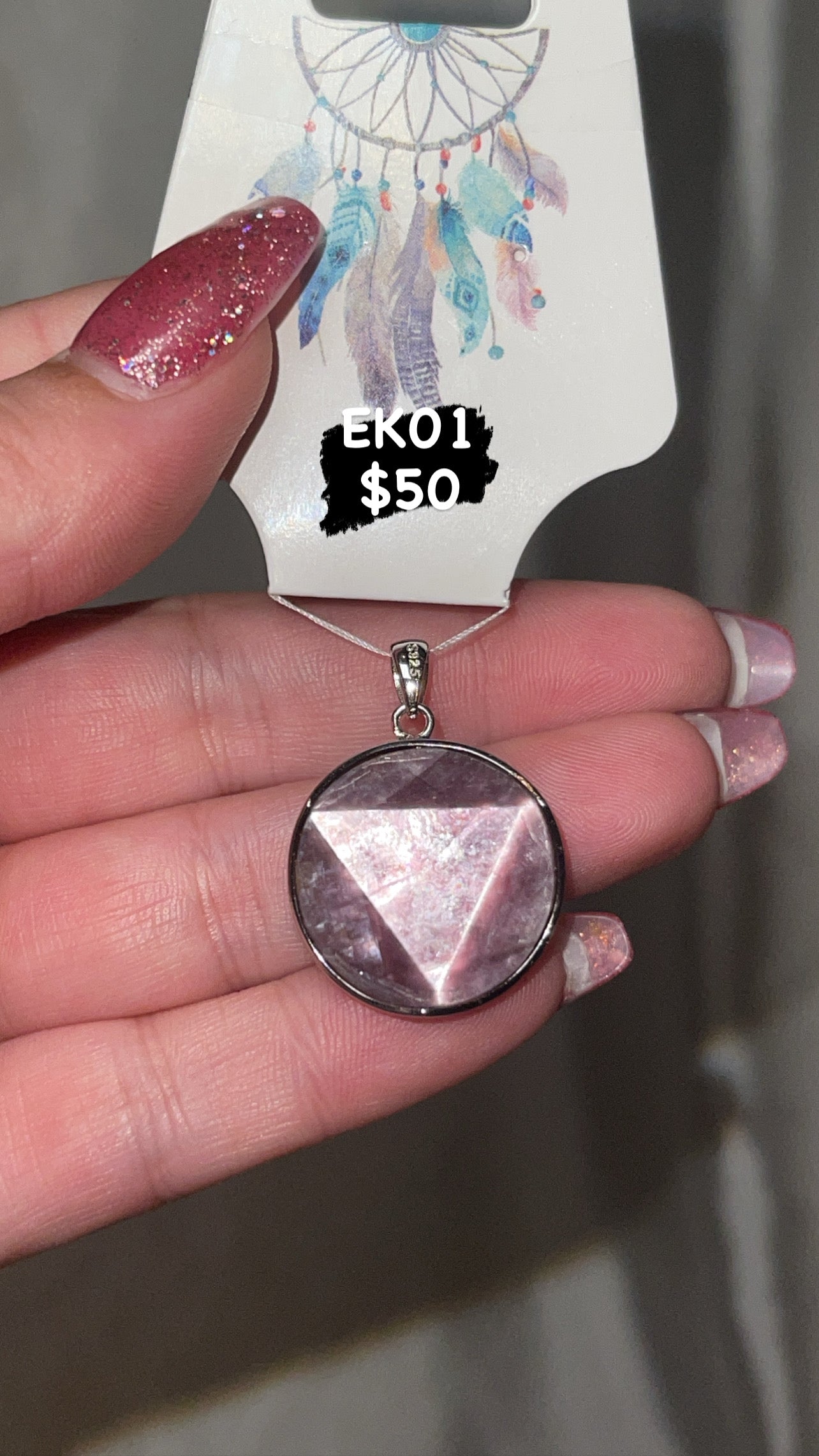 Gem Lepidolite Pendant (Choose Your Own!)