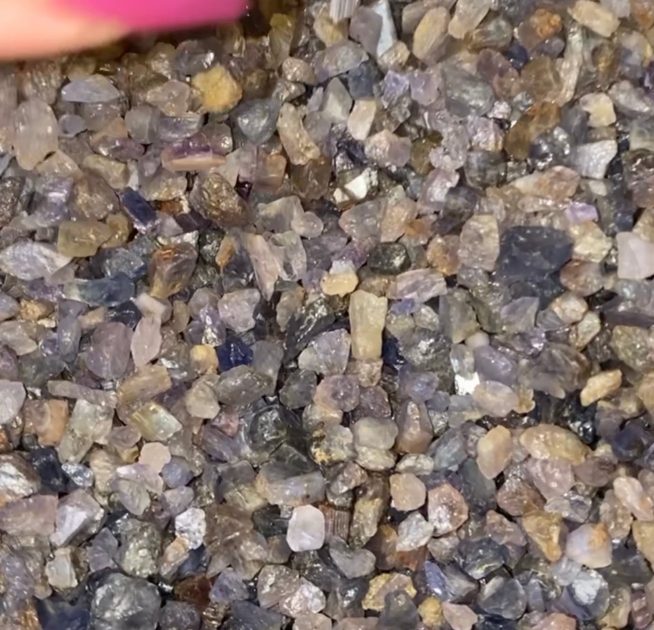 Tanzanite Raw Bundle Bag