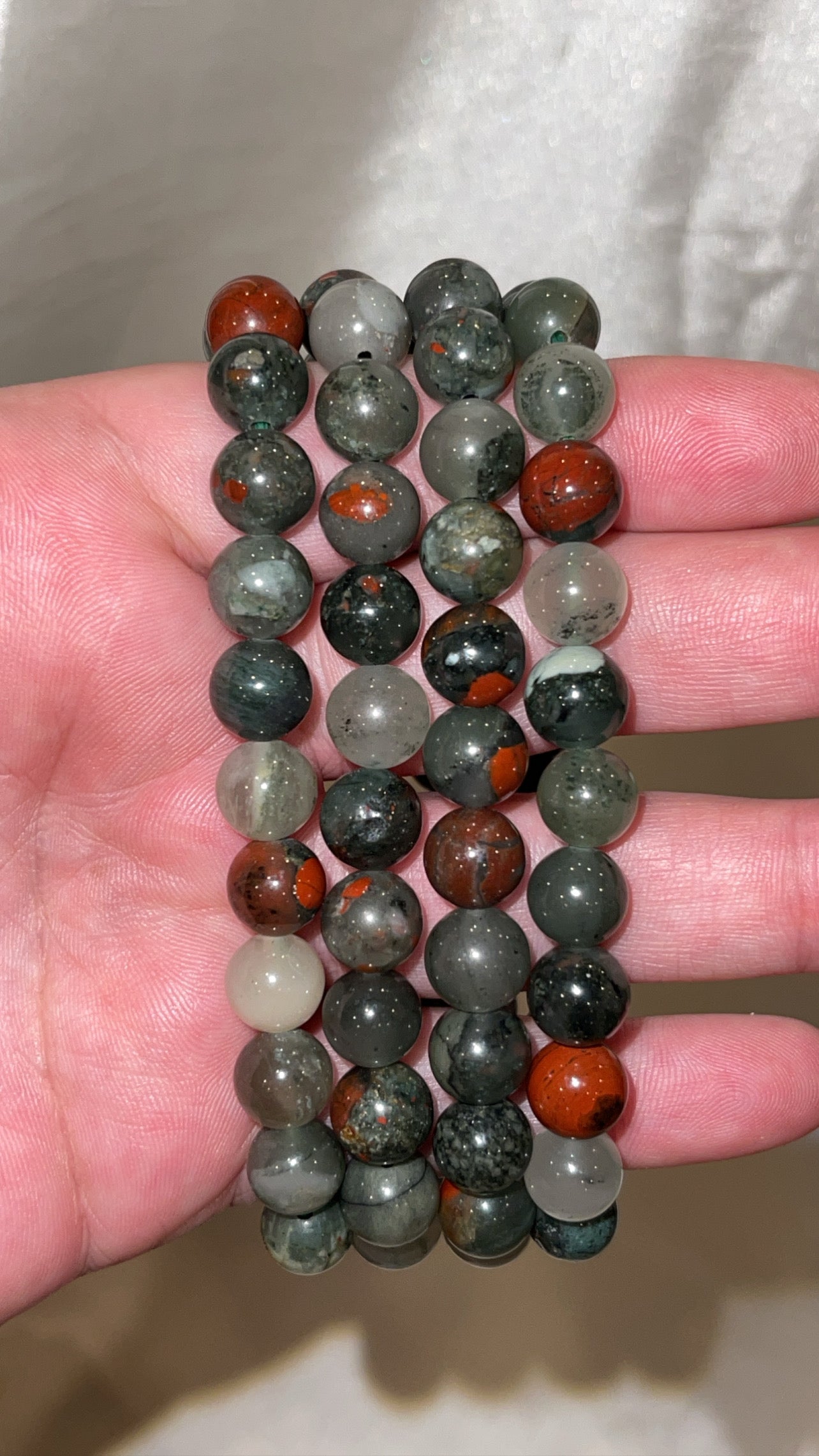 African Bloodstone Bracelet 8mm