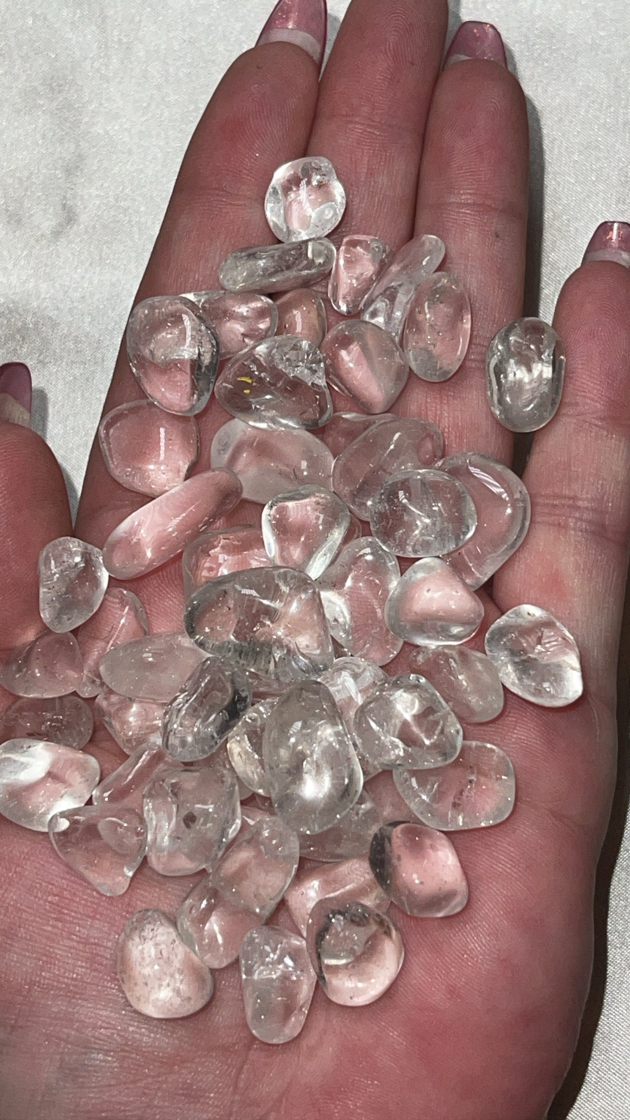 Clear Quartz 50gram/100gram Small Tumble Bundle