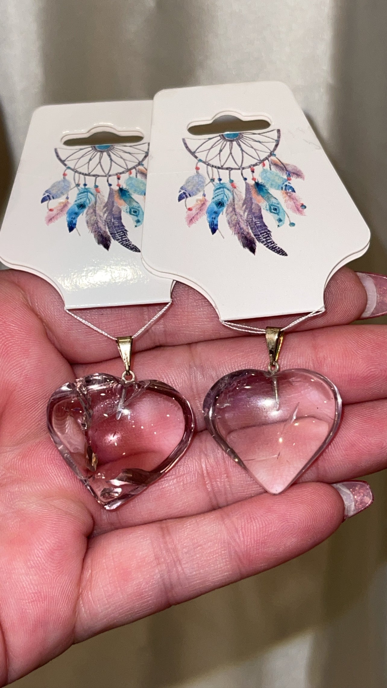 Crystal Puffy Heart Brazil Pendant
