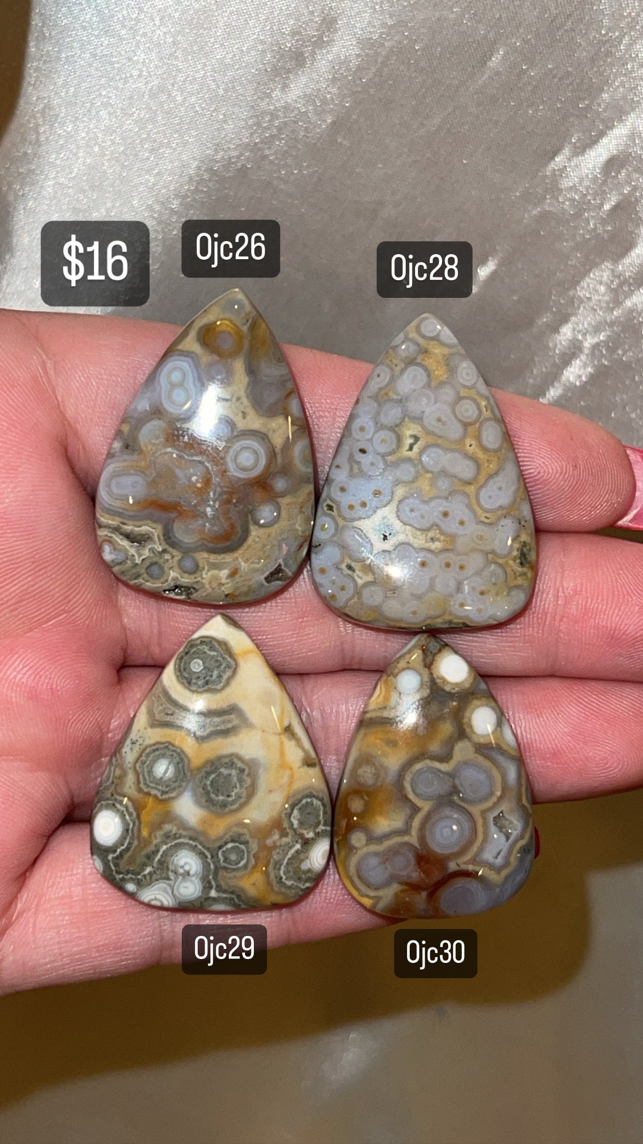8th Vein Ocean Jasper Cabachon (Choose Your Own)