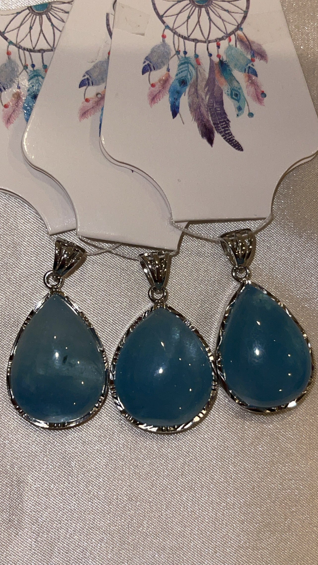 Aquamarine Teardrop 925 Pendant