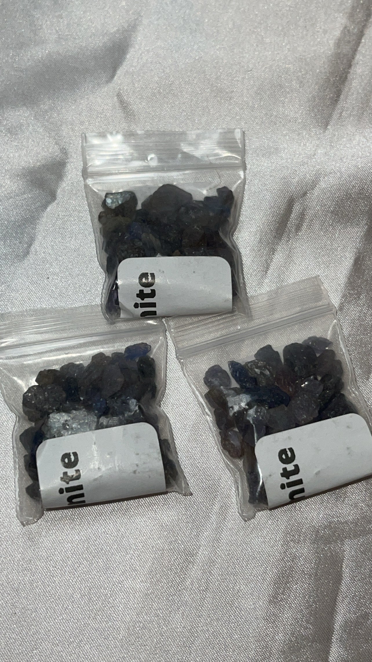 Tanzanite Raw Bundle Bag