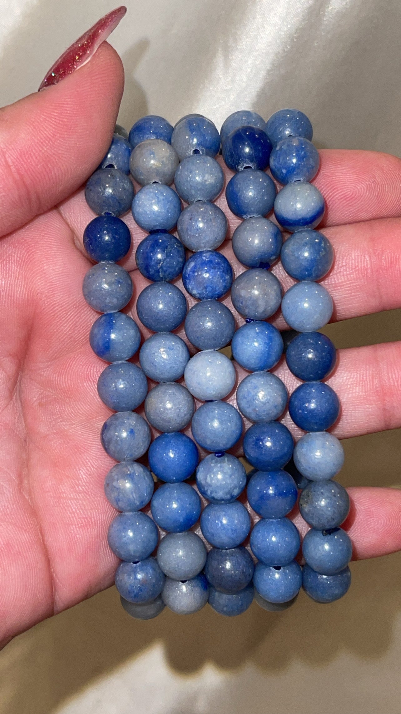 Blue Quartz Bracelet 8mm