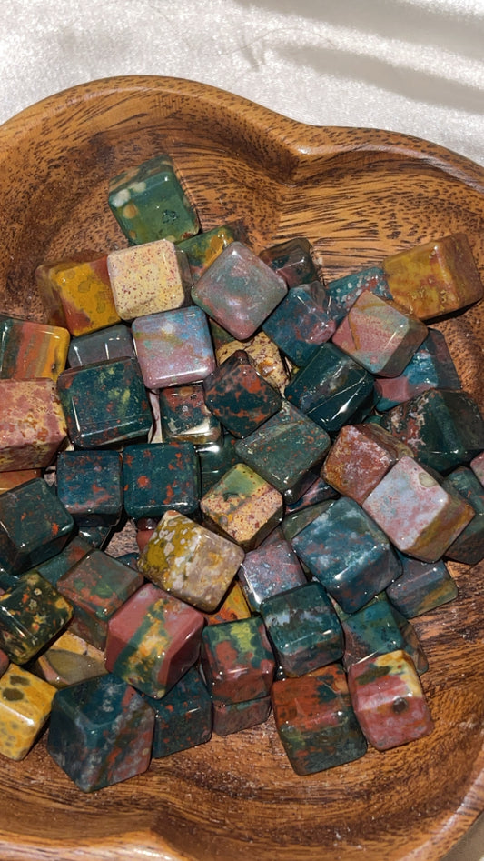 Ocean Jasper Cube