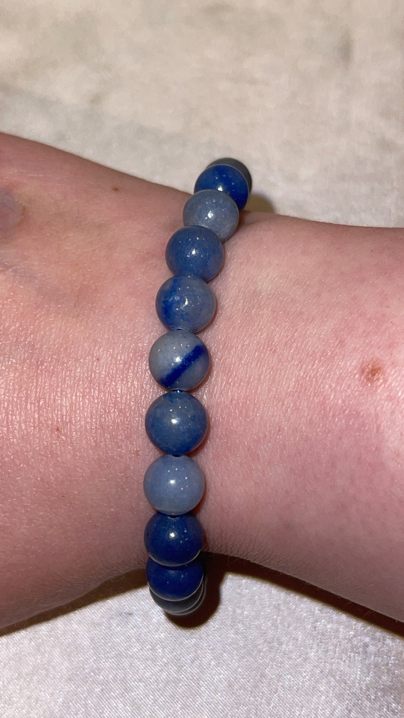 Blue Quartz Bracelet 8mm