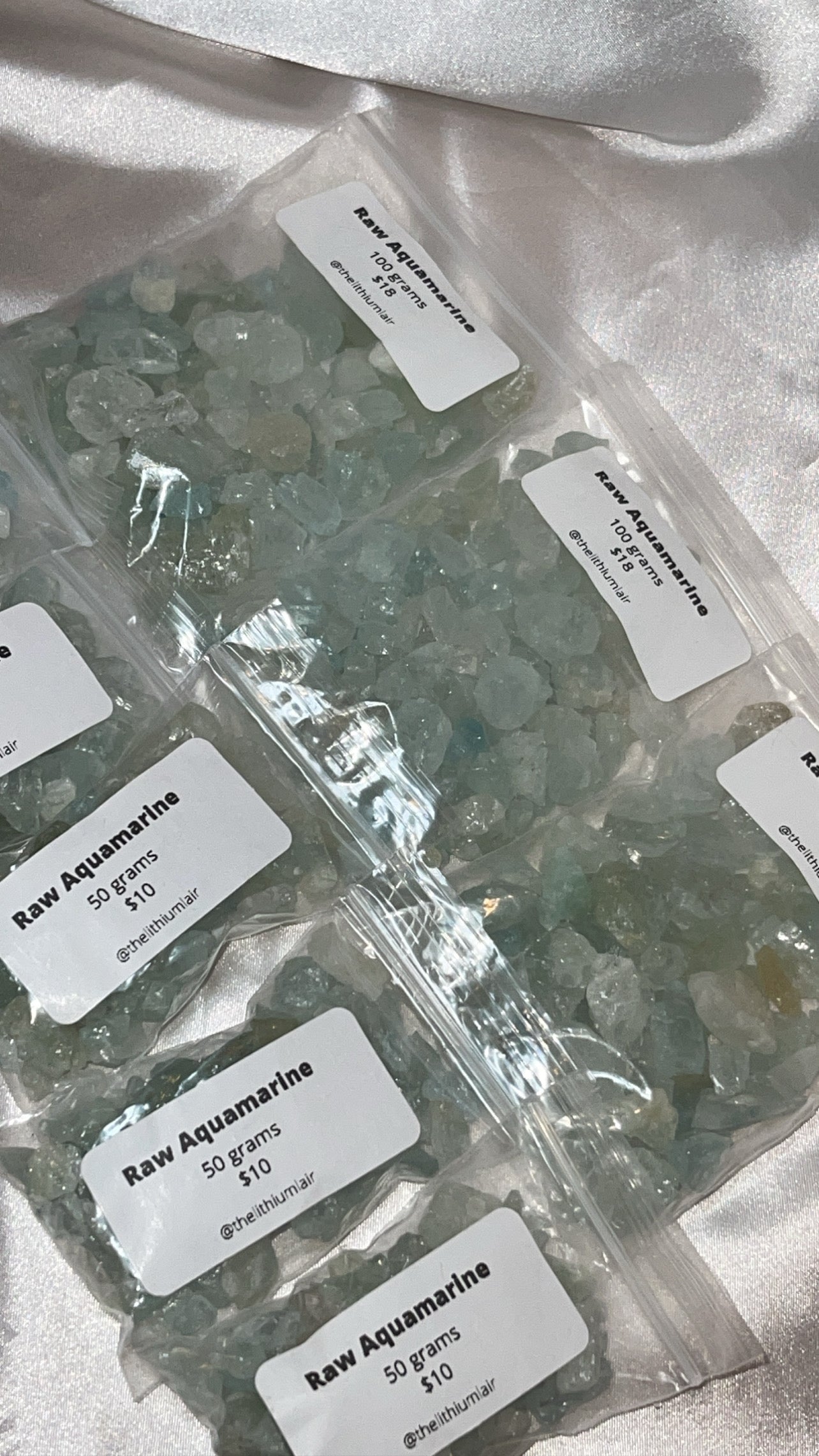 Aquamarine 50gram/100gram Raw Bundle