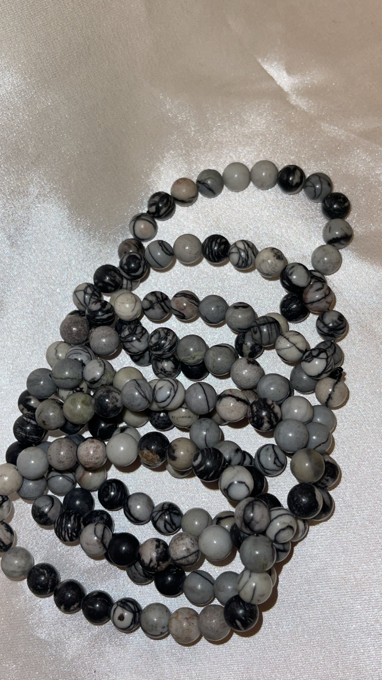 Spiderweb Jasper Bracelet 8mm