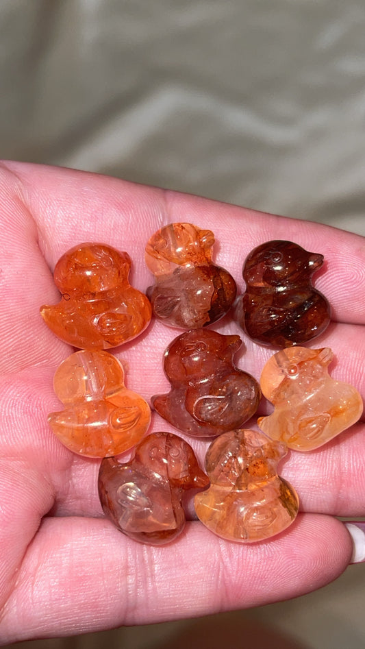 Fire Quartz Mini Ducks