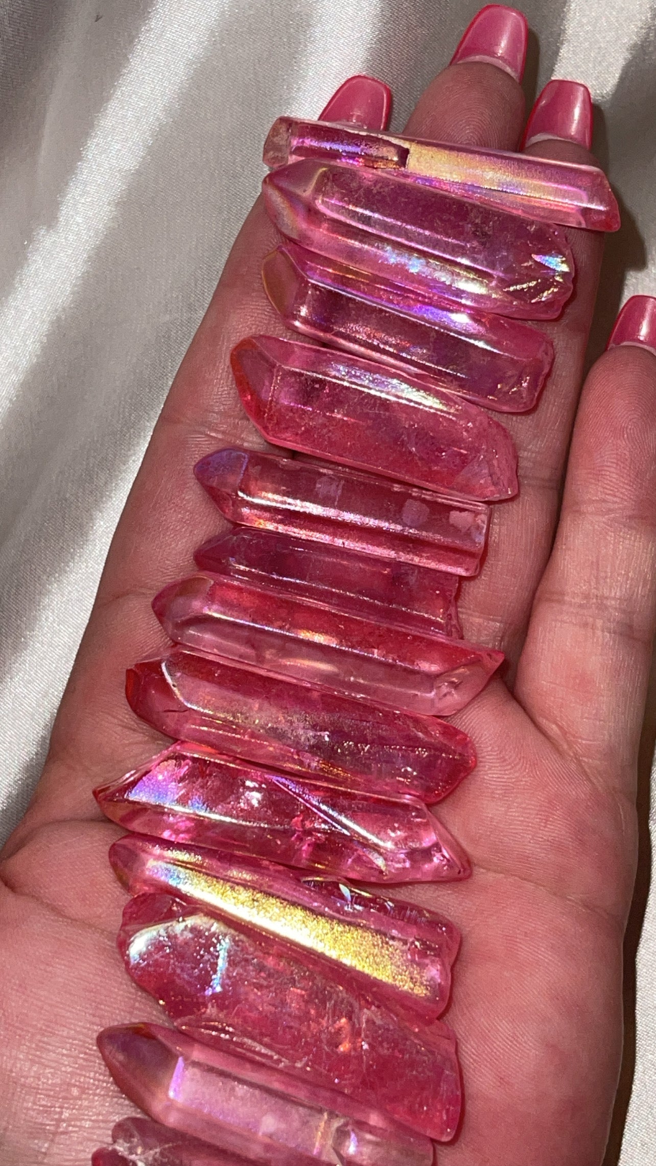 Aura Quartz Point (Purple/Pink)