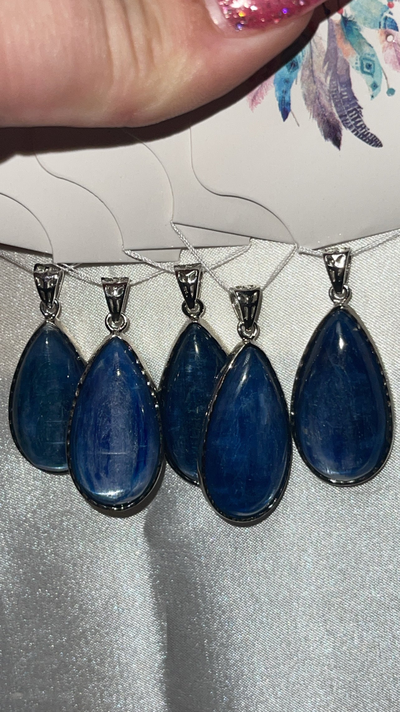 Blue Kyanite Teardrop Pendant