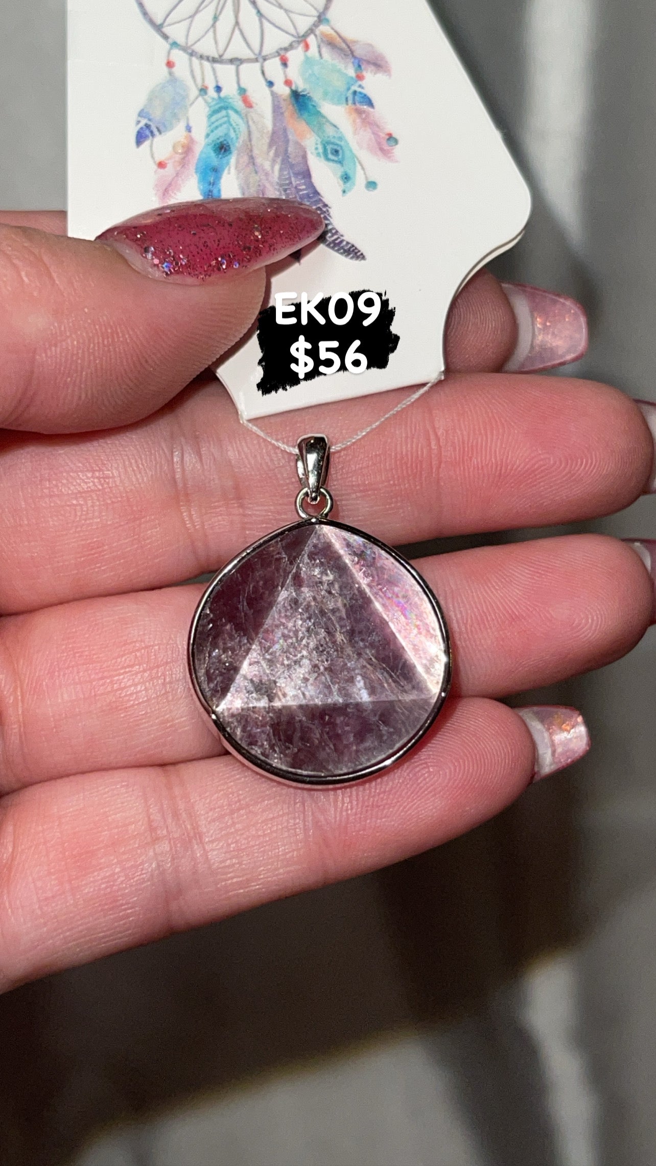 Gem Lepidolite Pendant (Choose Your Own!)