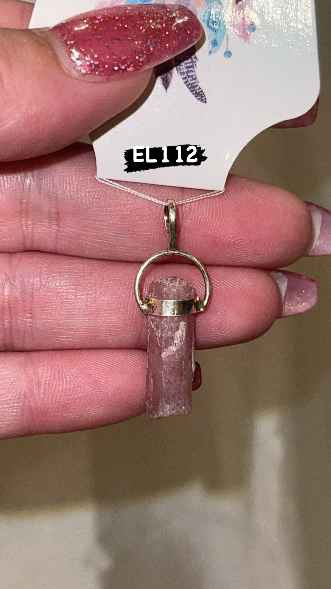 Raw Pink Tourmaline 925 Pendant (Choose Your Own!)