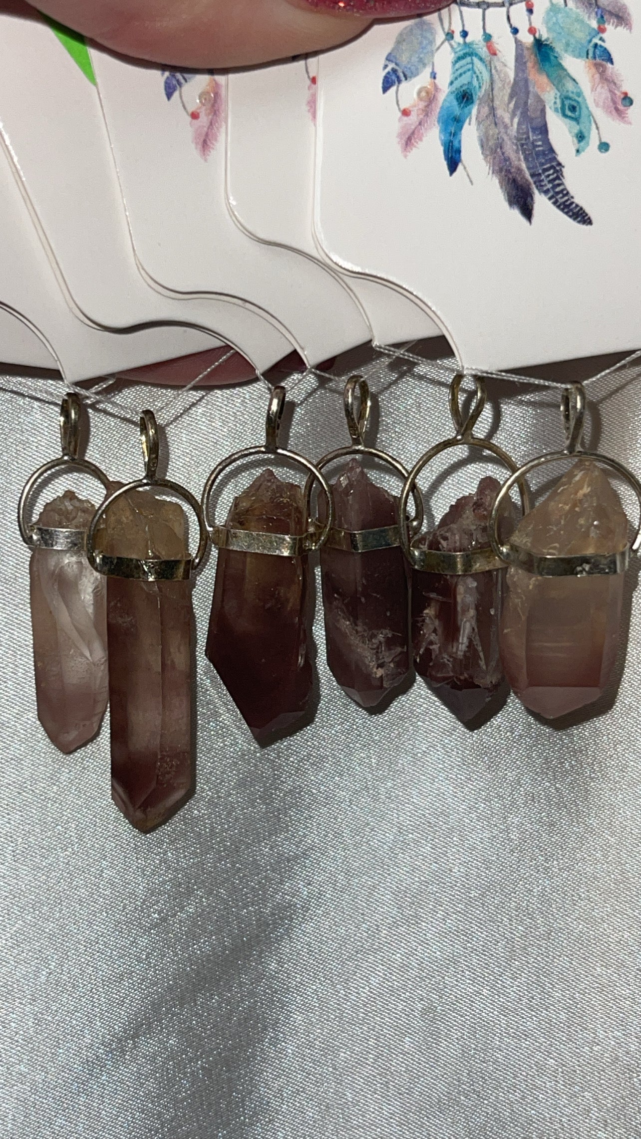 Pink Lithium Raw Point 925 Pendant (Choose Your Own!)