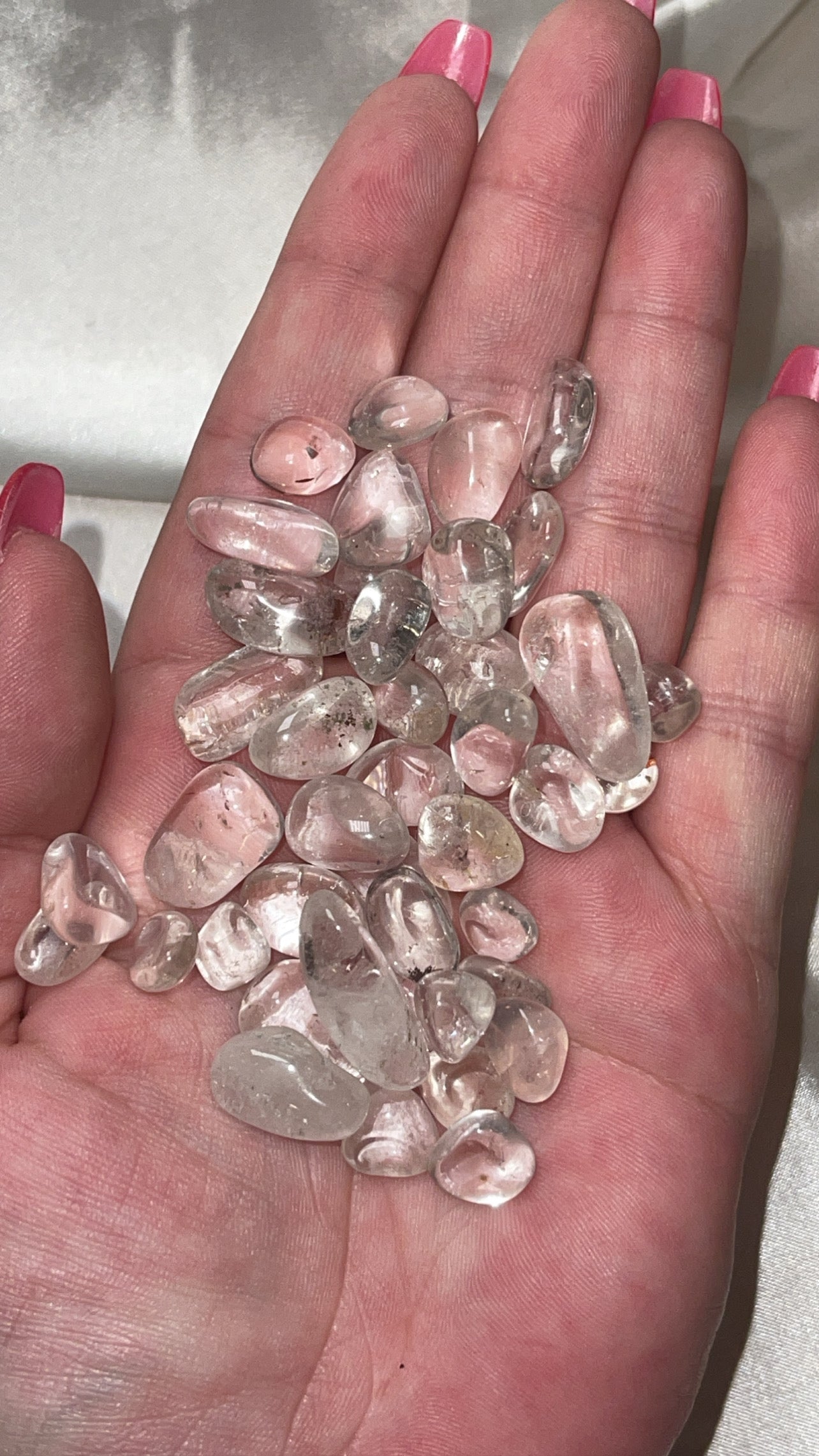 Amethyst/Clear Quartz Small Tumble Bundle
