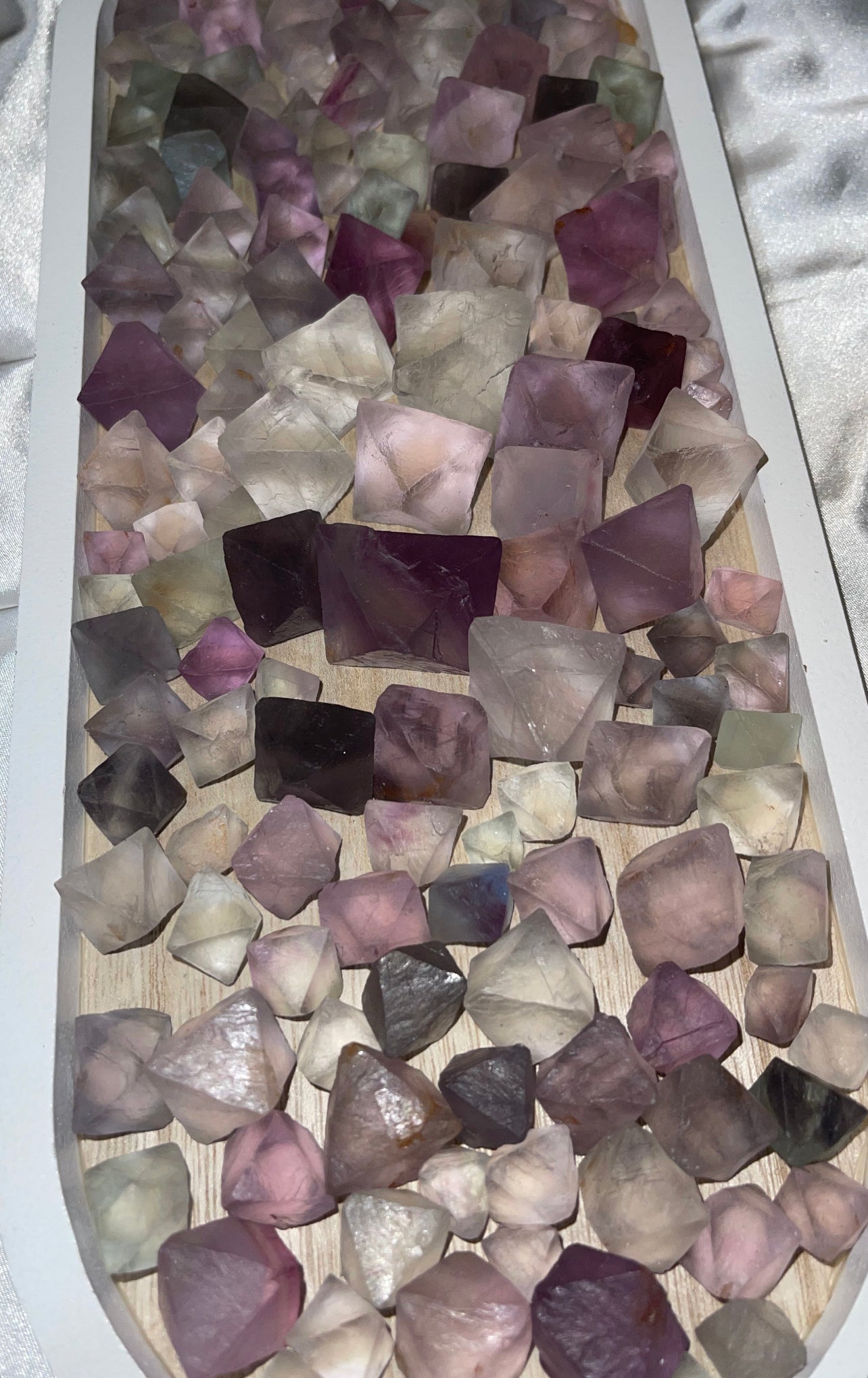 Fluorite Octahedron 50 gram Bundle Bag
