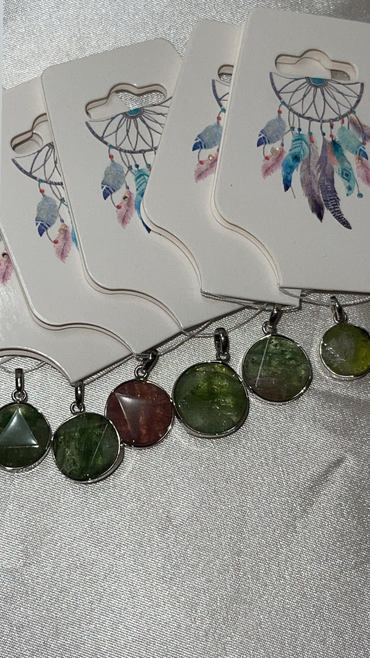 Watermelon Tourmaline Slice 925 Pendant (Choose Your Own!)